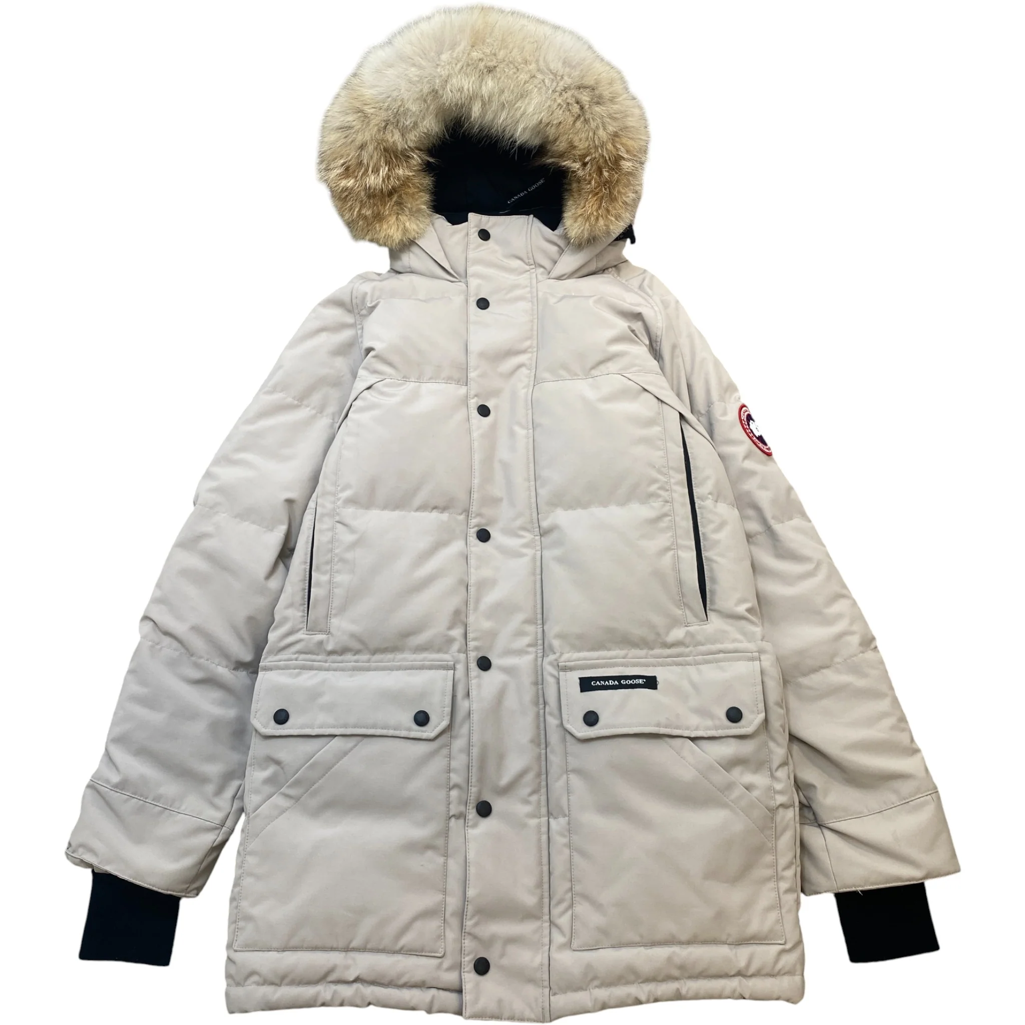 Men's Emory Parka Down Jacket Beige Size M