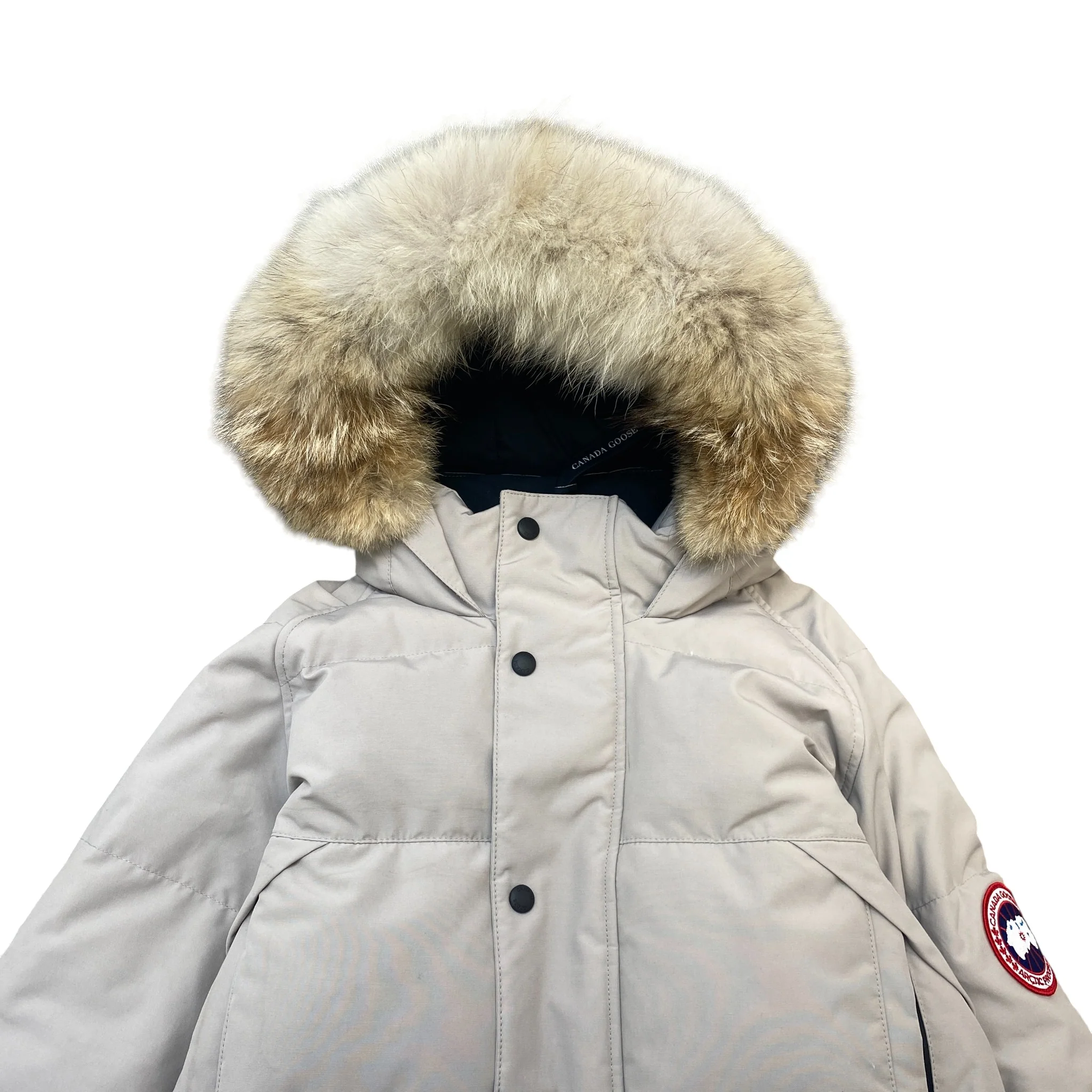 Men's Emory Parka Down Jacket Beige Size M - Image 5