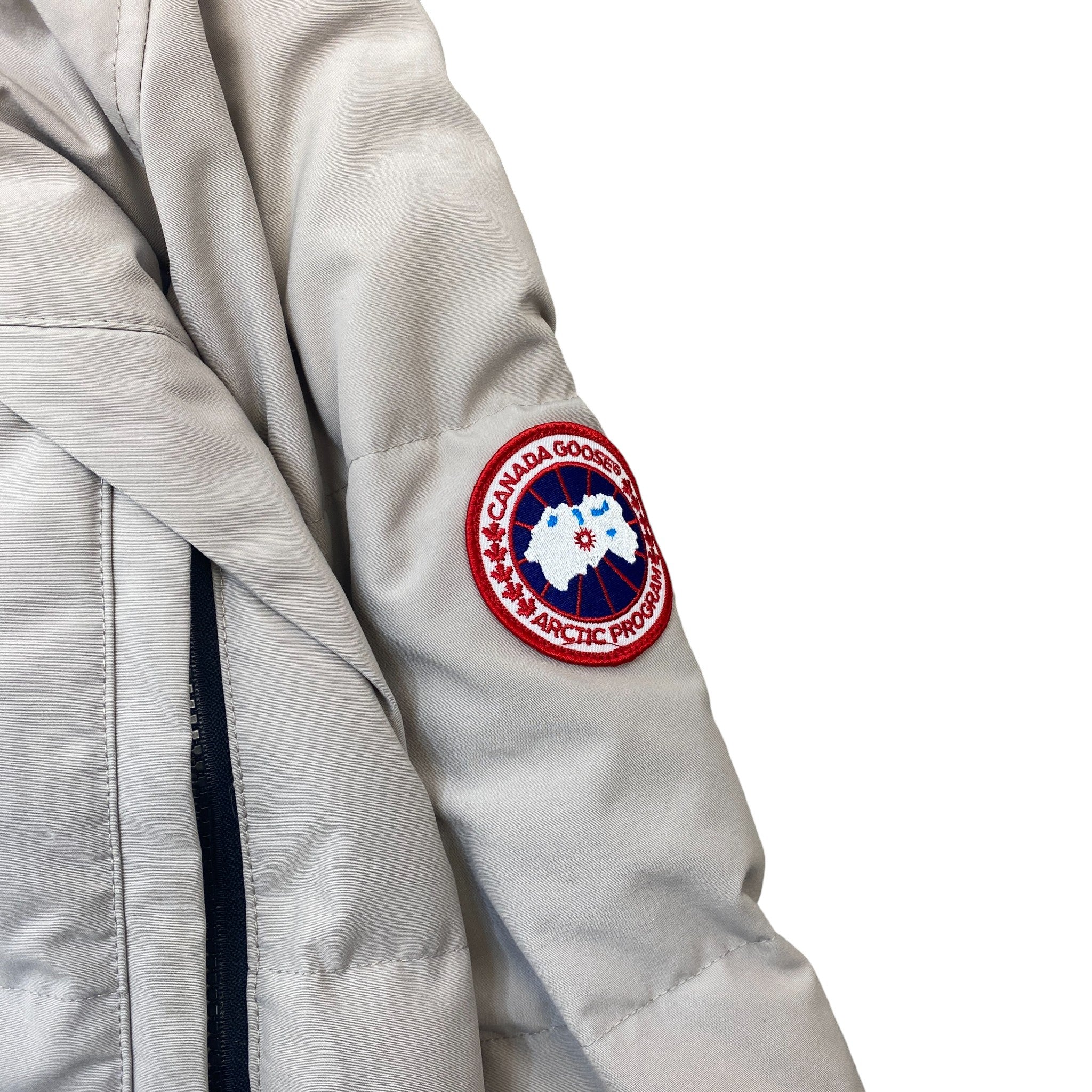 Men's Emory Parka Down Jacket Beige Size M - Image 6