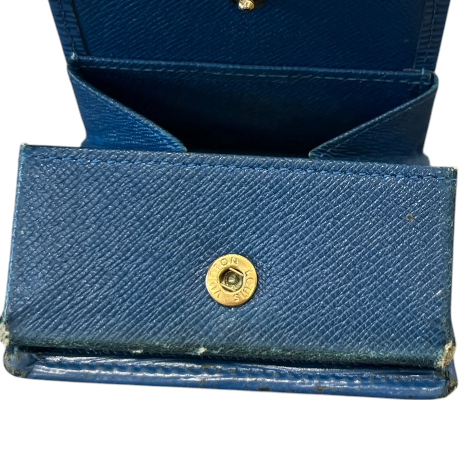 Men's Epi Coin Wallet Blue - Image 9