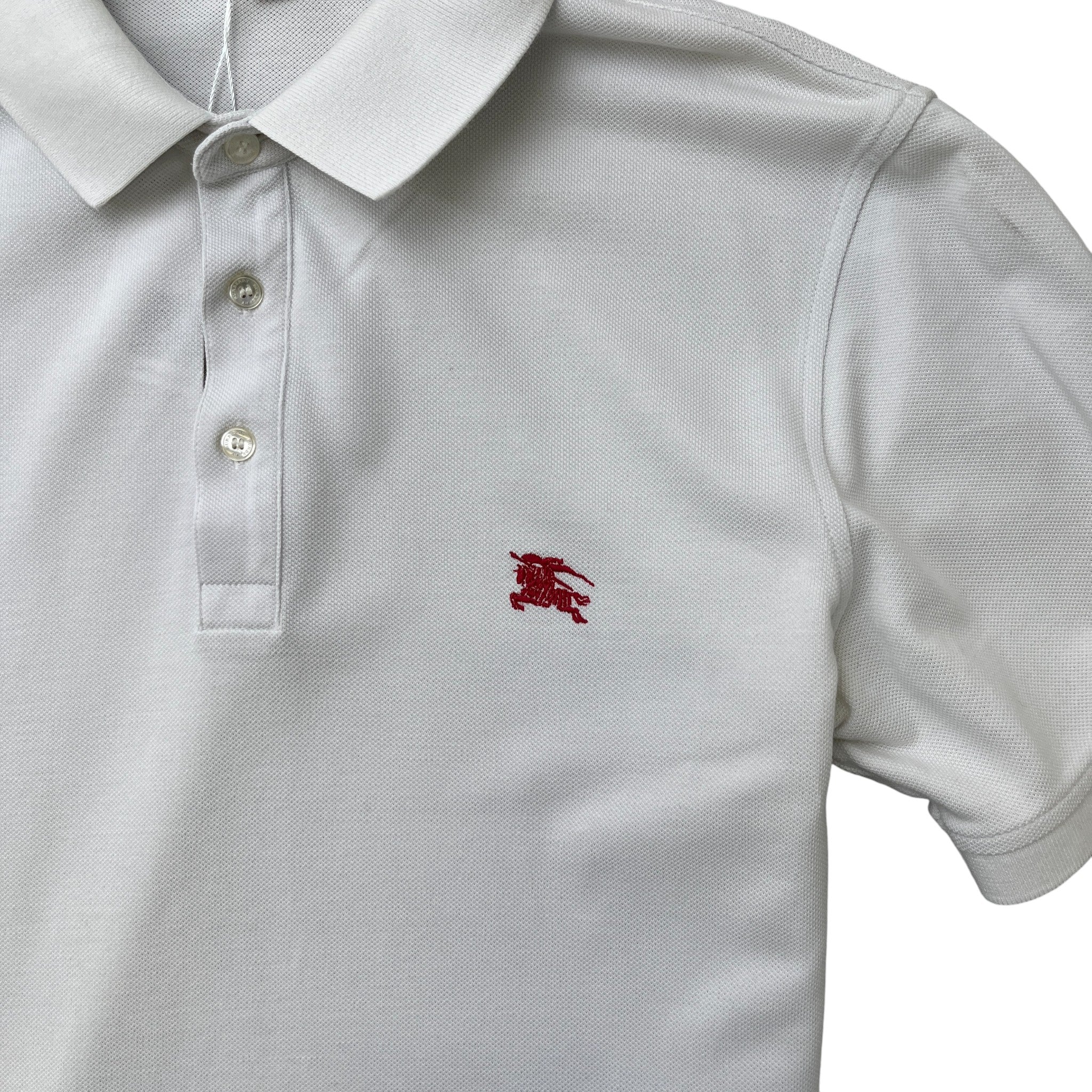 Men's Equestrian Knight Polo Shirt White Size M - Image 5