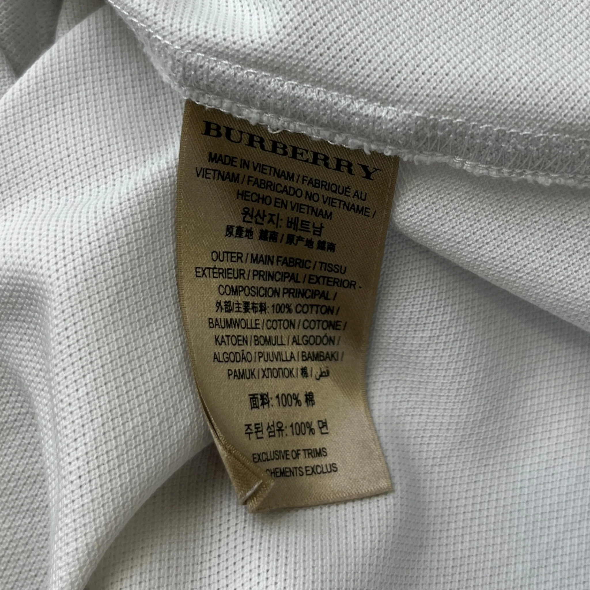 Men's Equestrian Knight Polo Shirt White Size M - Image 7