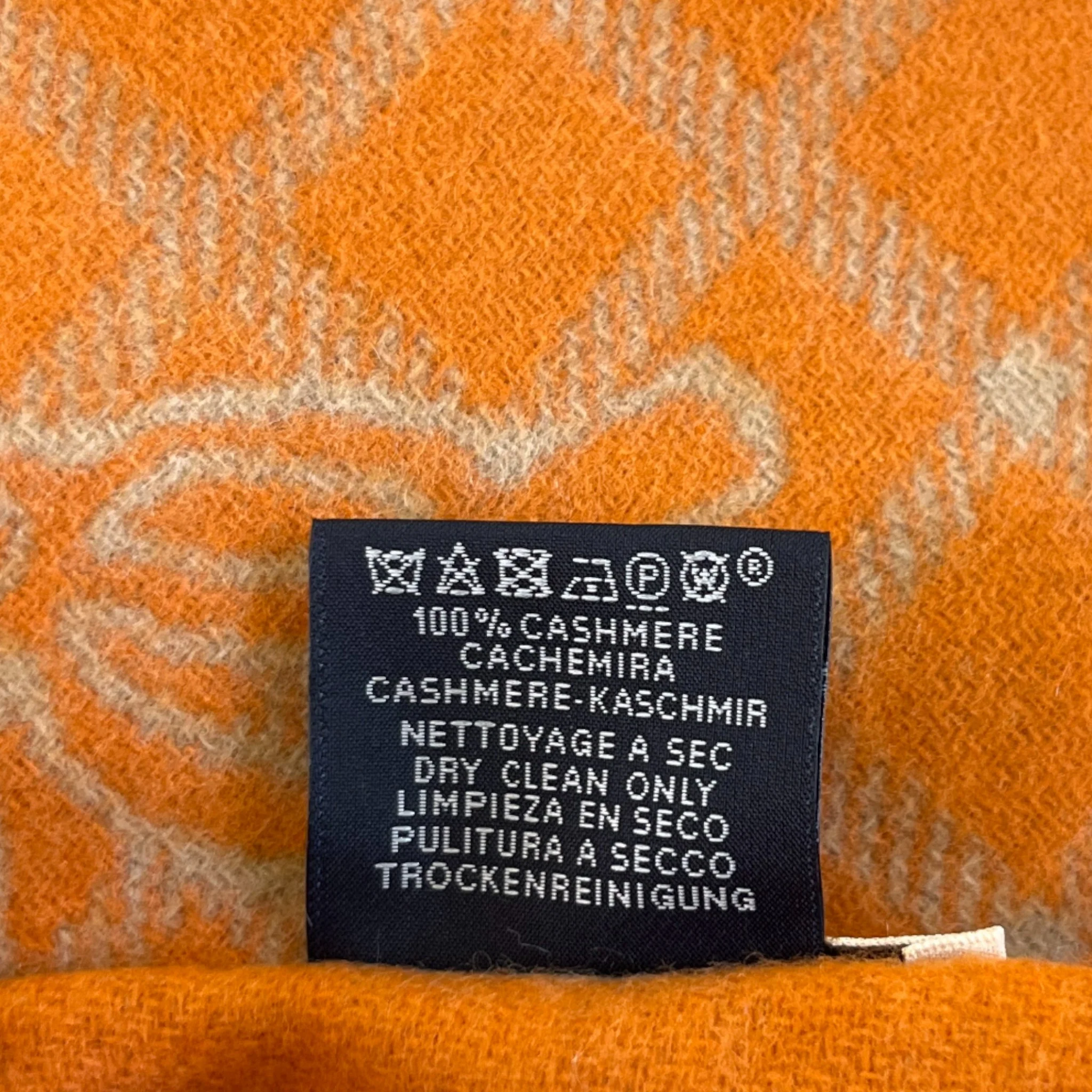 Men's Equestrian Tête-À-Tête Scarf Orange - Image 8