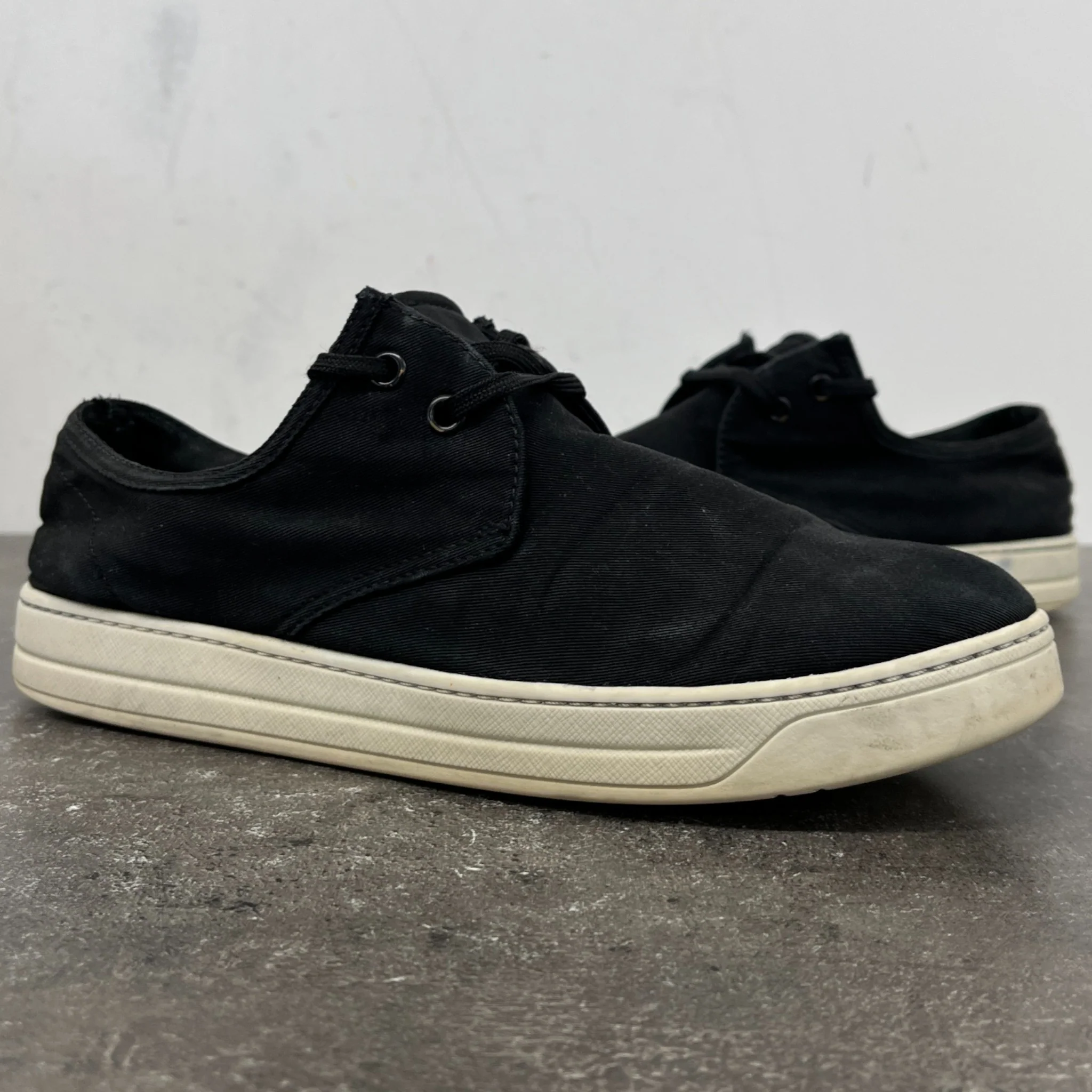 Men's Espadrille Lace Low Trainers Black Size EU 39.5 / UK 5.5 - Image 12