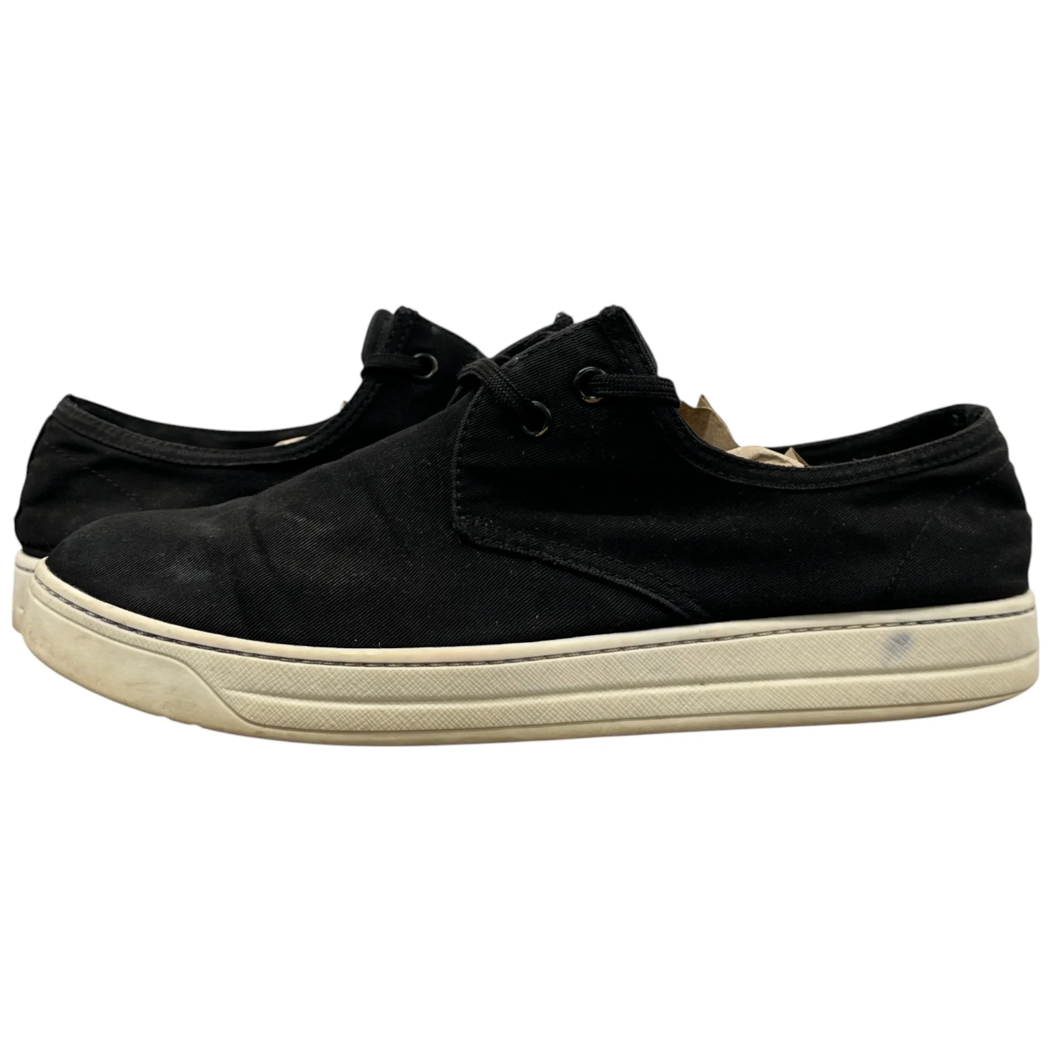 Men's Espadrille Lace Low Trainers Black Size EU 39.5 / UK 5.5 - Image 3