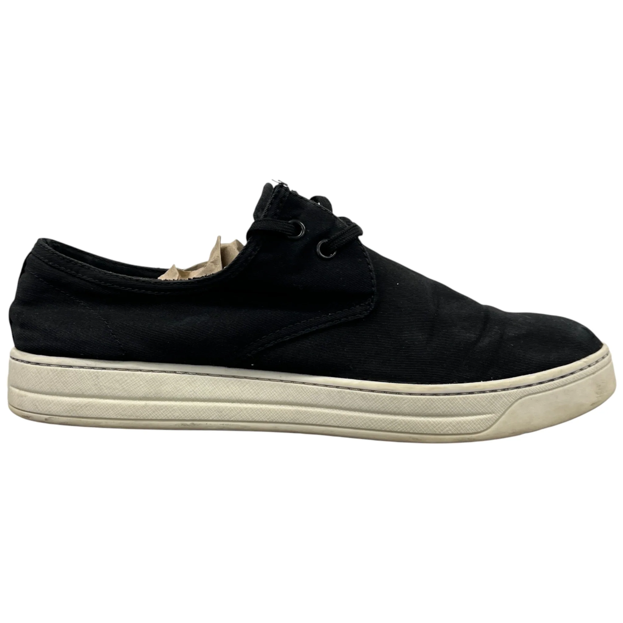 Men's Espadrille Lace Low Trainers Black Size EU 39.5 / UK 5.5 - Image 4