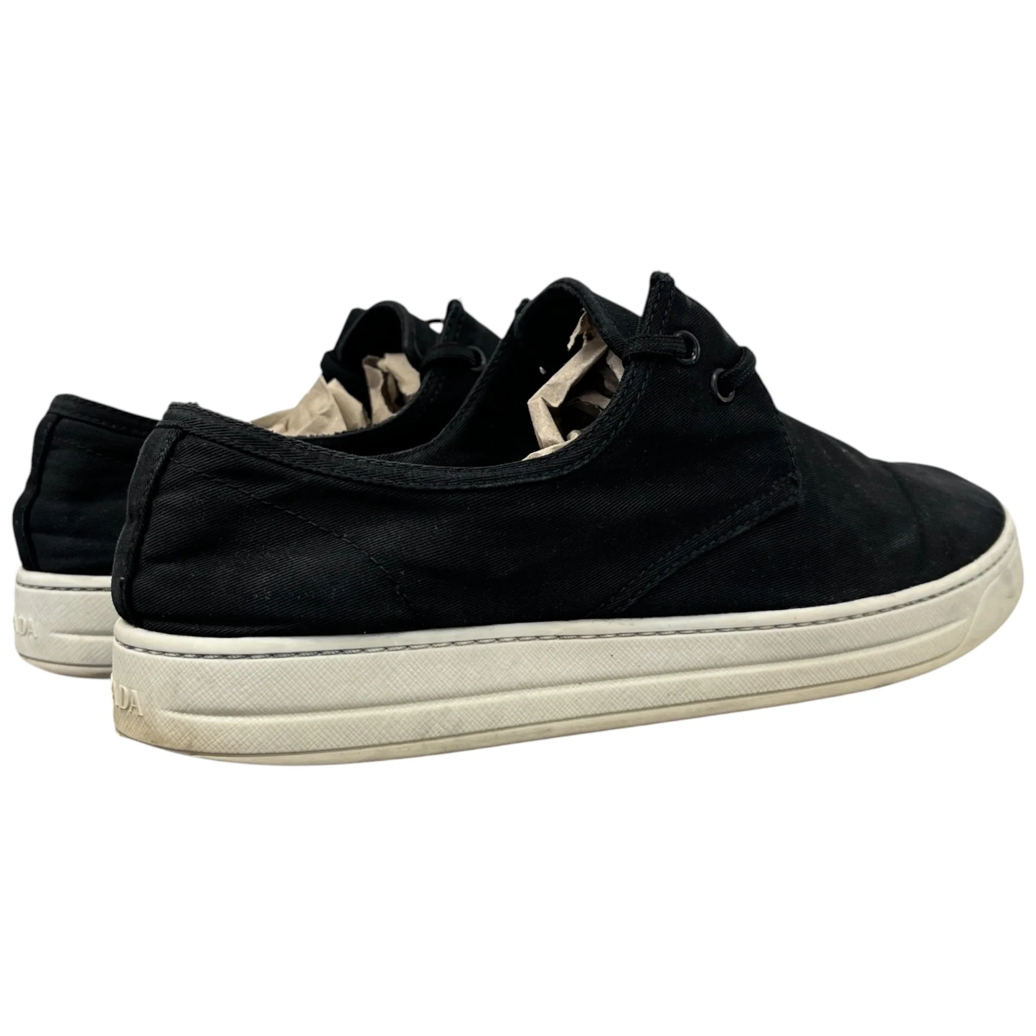 Men's Espadrille Lace Low Trainers Black Size EU 39.5 / UK 5.5 - Image 9