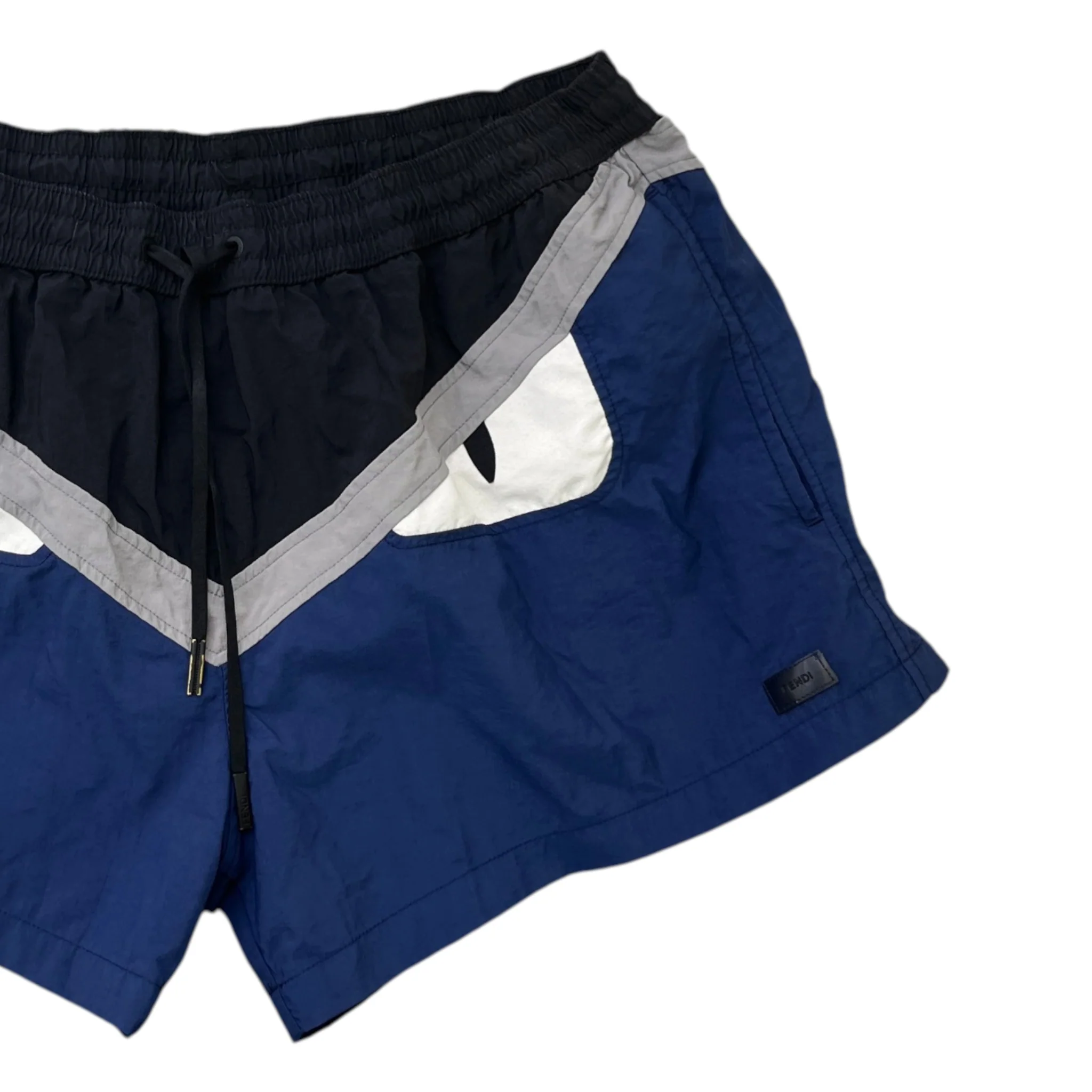 Men's Eyes Swim Shorts Blue Size W36 / IT 52 - Image 3