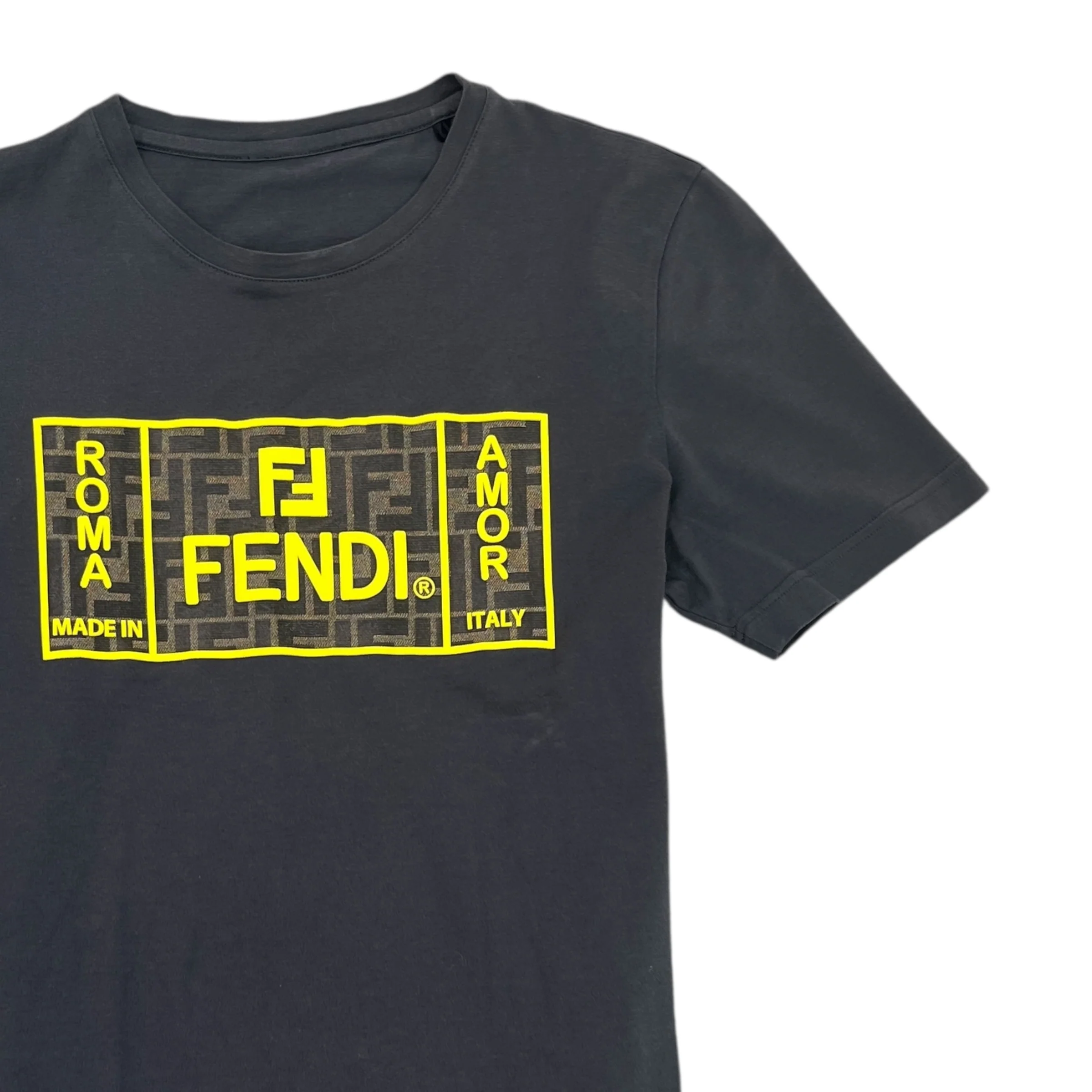 Men's Ff Logo T-Shirt Charcoal Size XS - Image 3