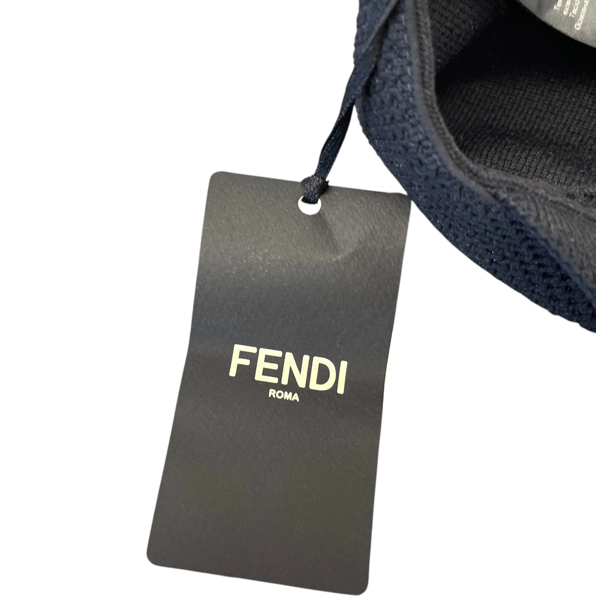 Men's Ff Monogram Mesh Hat Black - Image 7
