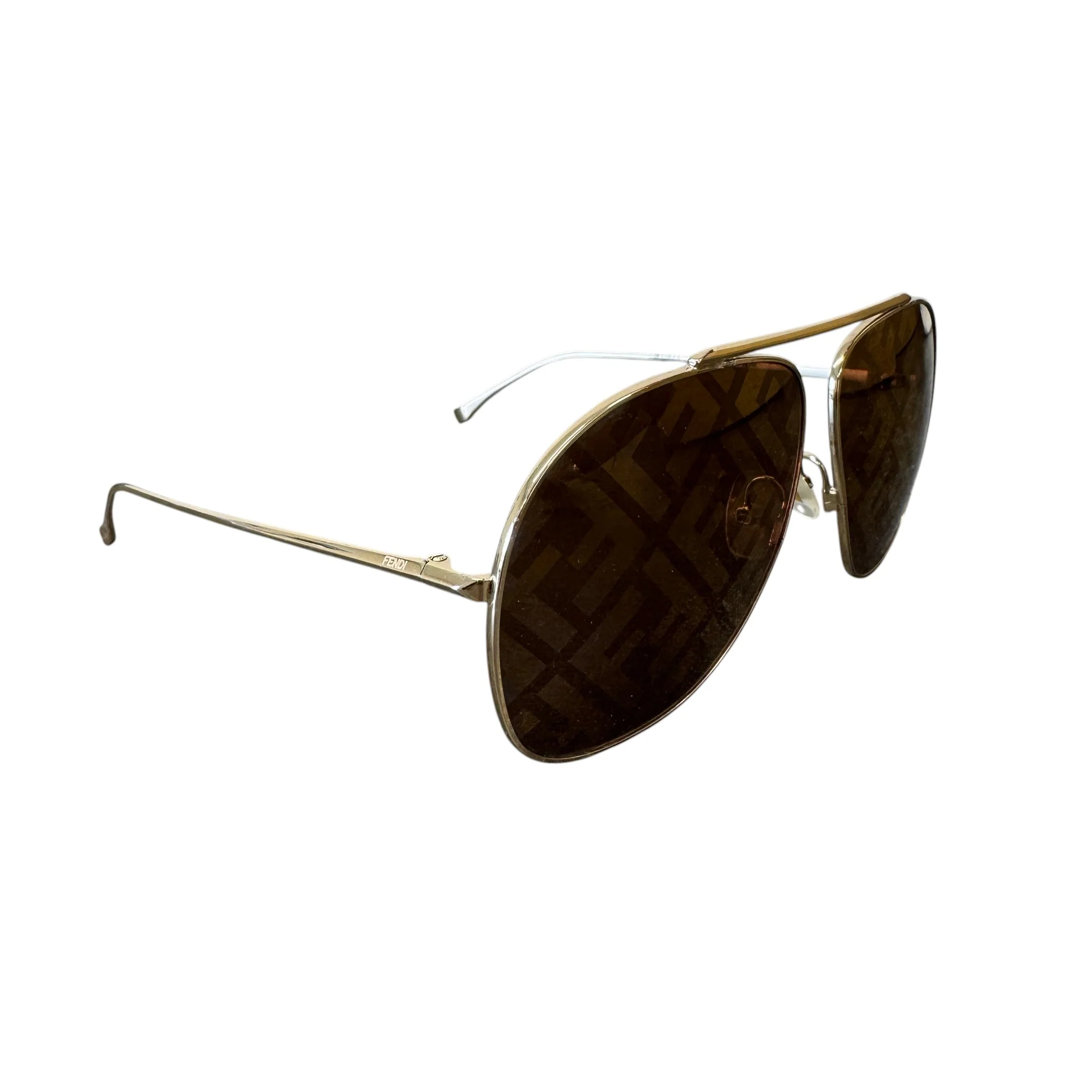 Men's Ff Monogram Sunglasses Brown - Image 3