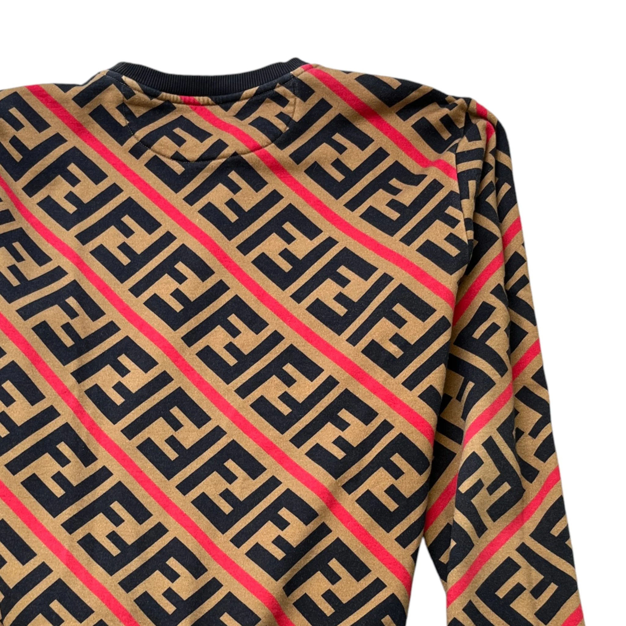 Men's Ff Monogram Sweatshirt Multi-Coloured Size L - Image 4