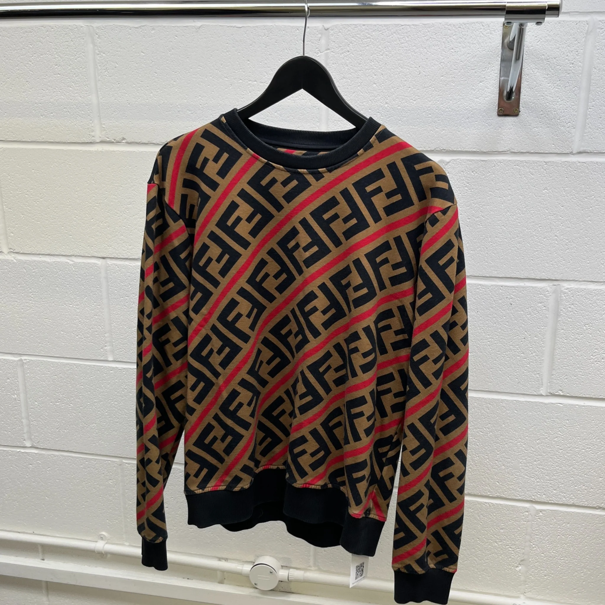 Men's Ff Monogram Sweatshirt Multi-Coloured Size L - Image 8