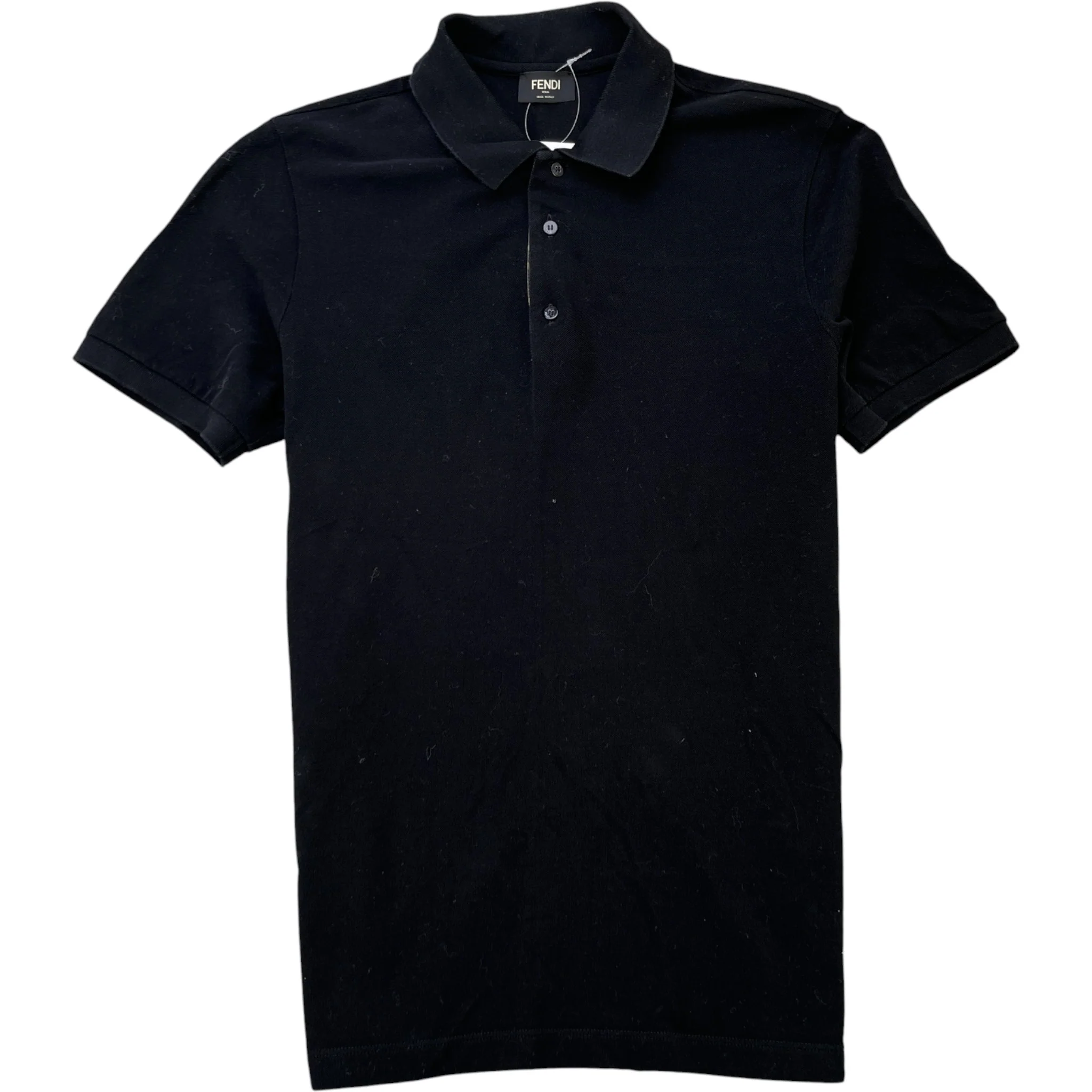 Men's Ff Zucca Polo Shirt Black Size M