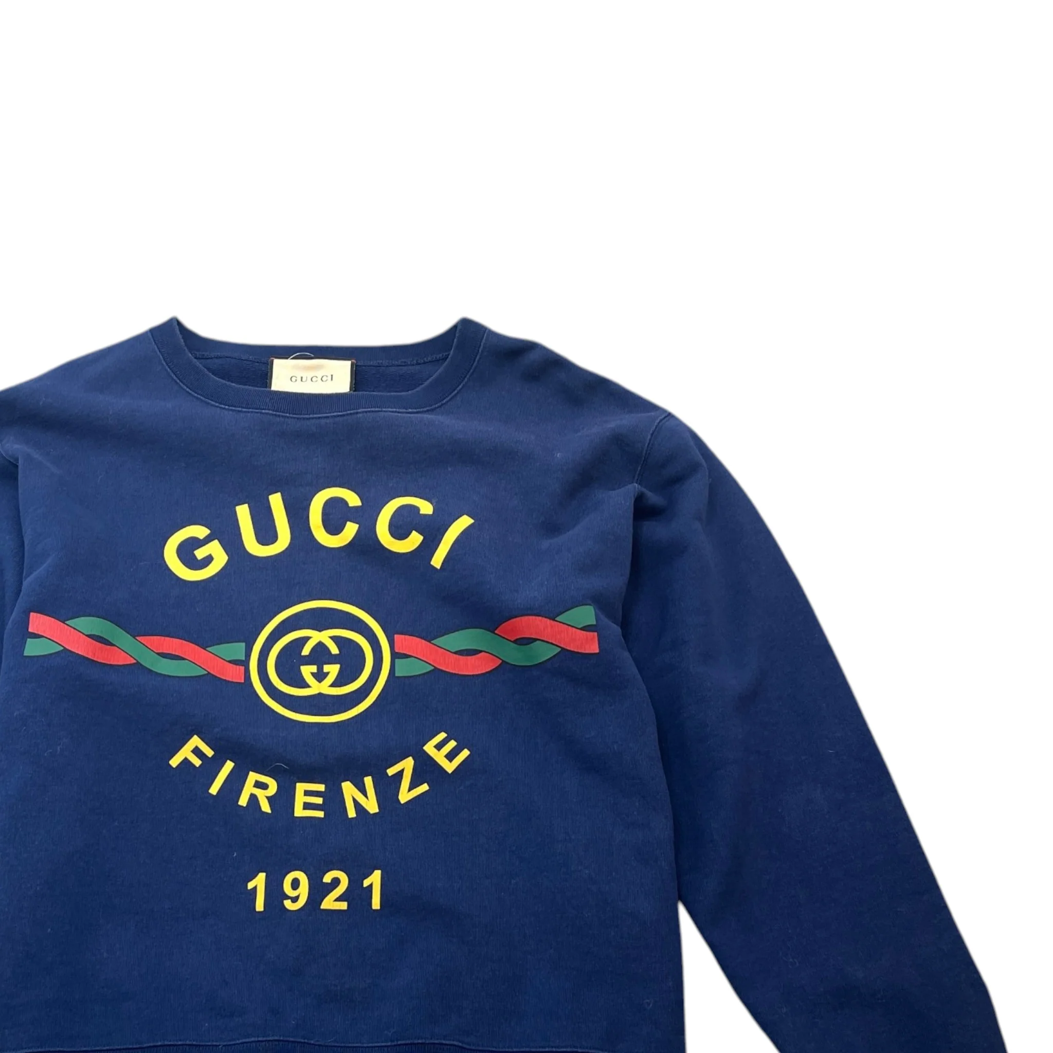 Men's Firenze 1921 Sweatshirt Blue Size L - Image 3