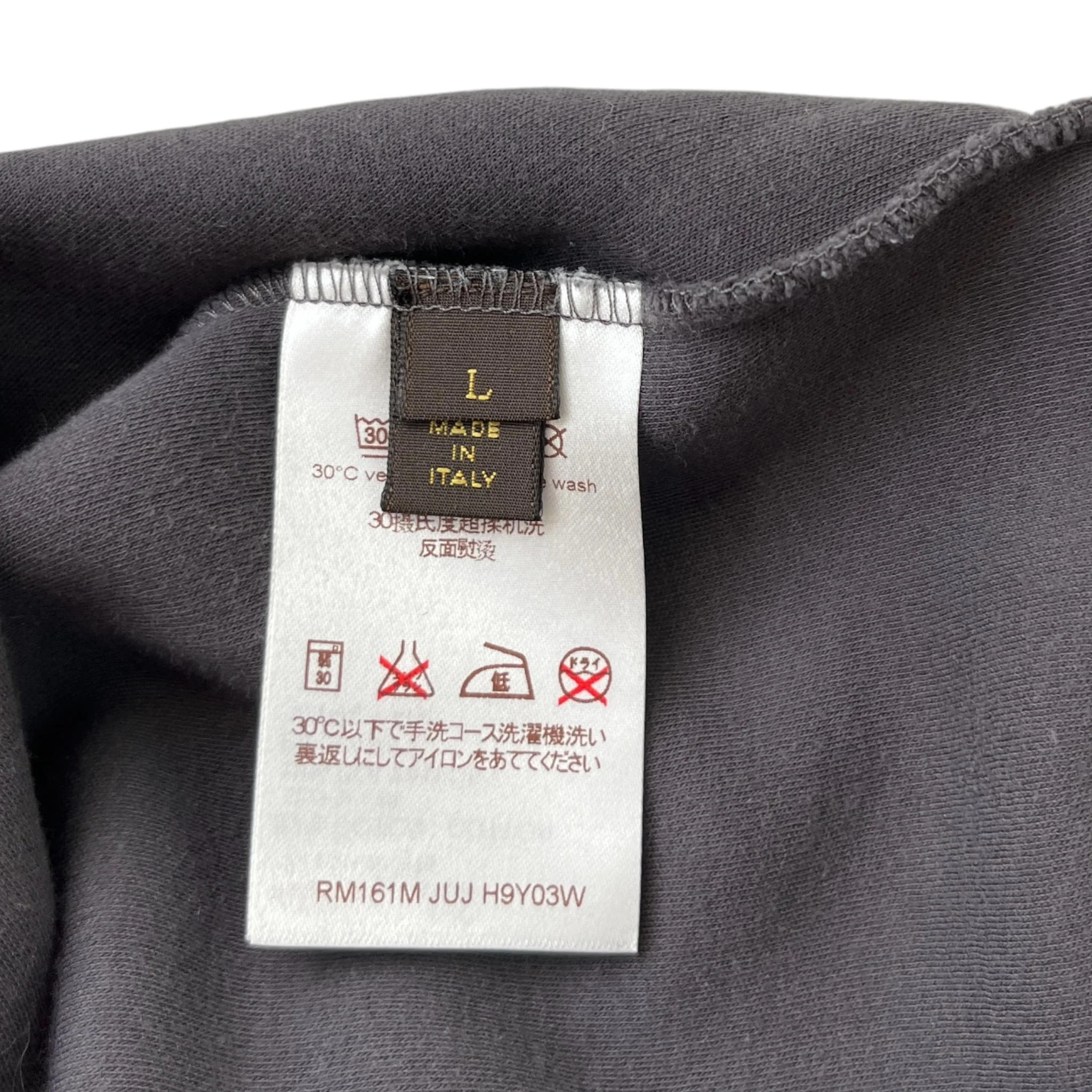 Men's Flap Cup Sweatshirt Charcoal Size L - Image 6