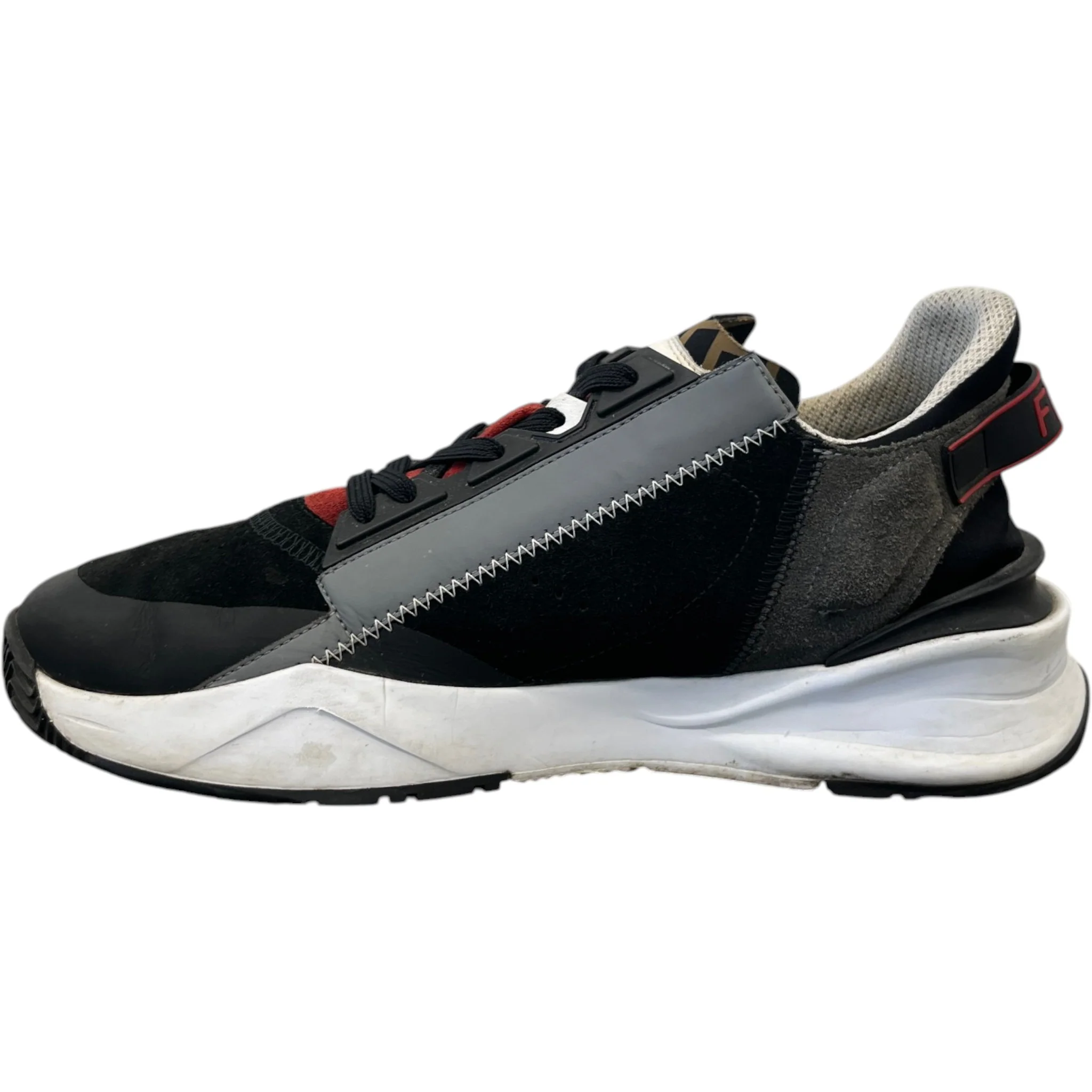 Men's Flow Low Trainers Black Size EU 41 / UK 7 - Image 2