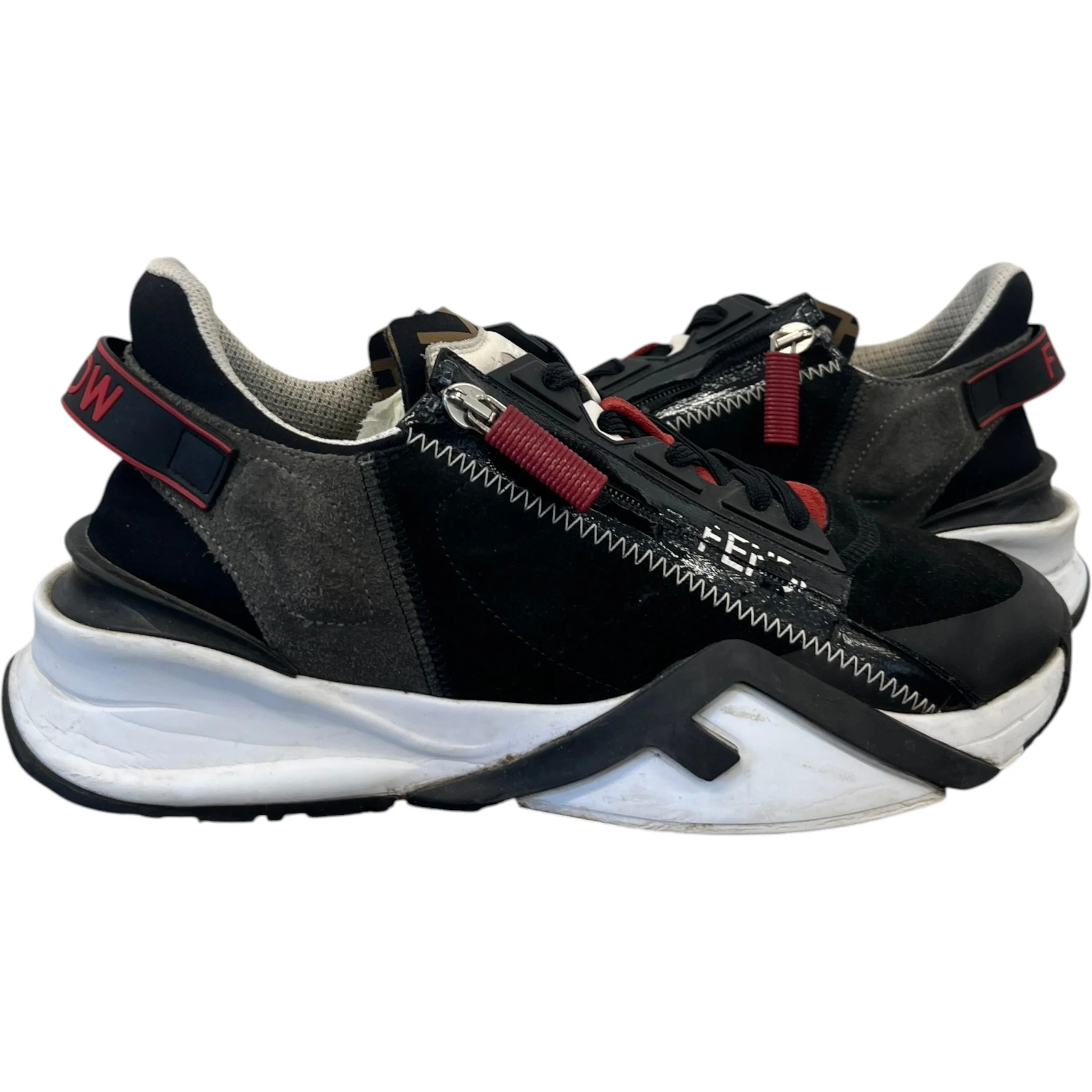Men's Flow Low Trainers Black Size EU 41 / UK 7 - Image 3
