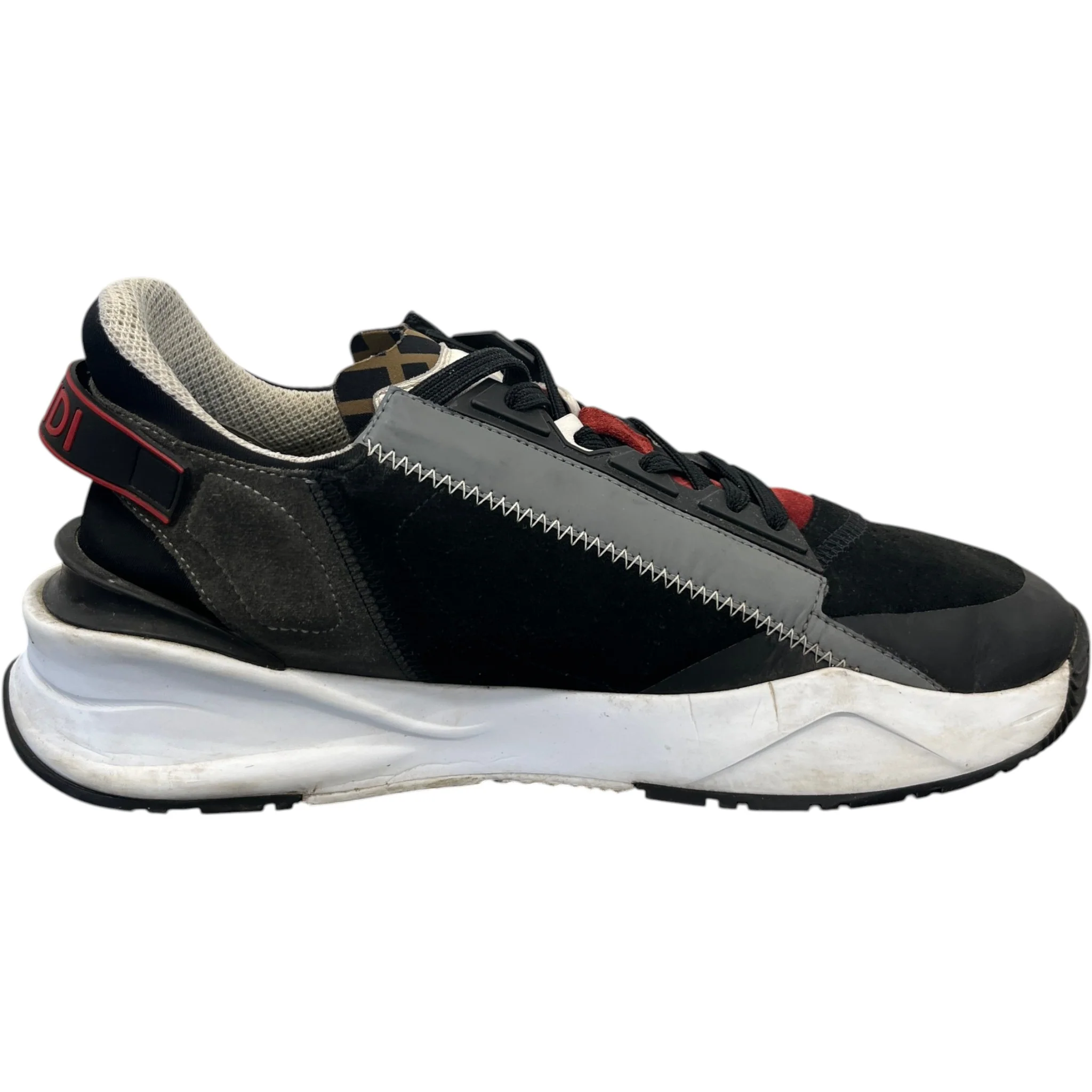 Men's Flow Low Trainers Black Size EU 41 / UK 7 - Image 4