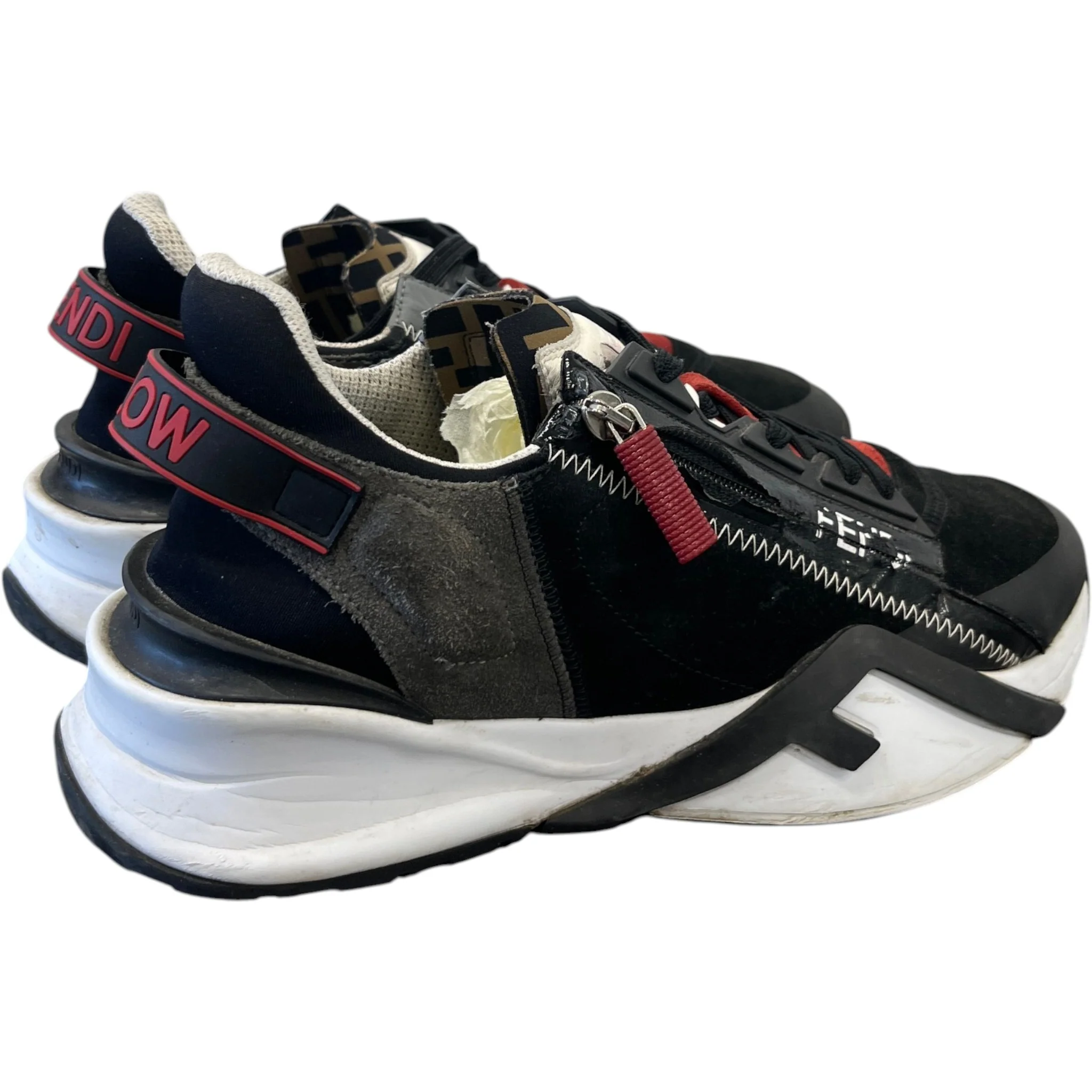 Men's Flow Low Trainers Black Size EU 41 / UK 7 - Image 8