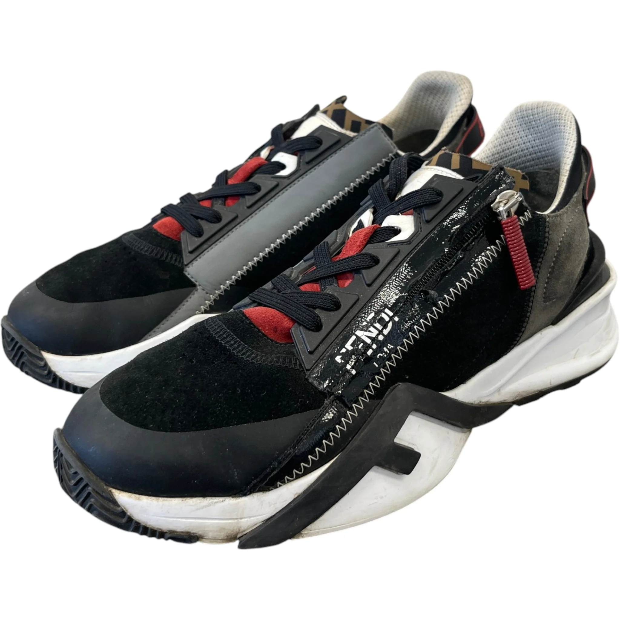 Men's Flow Low Trainers Black Size EU 41 / UK 7 - Image 9