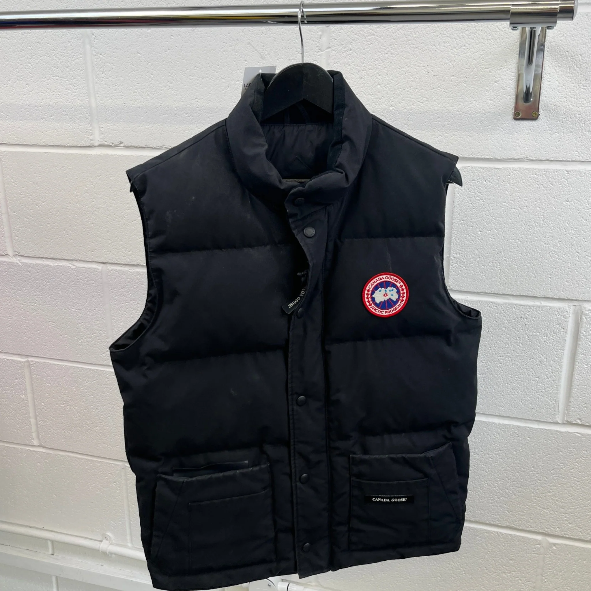 Men's Freestyle Crew Gilet Black Size M - Image 8