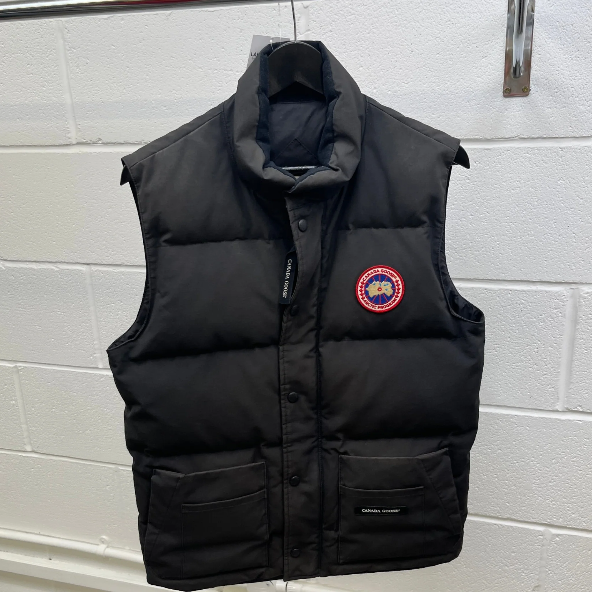 Men's Freestyle Crew Gilet Black Size S - Image 8