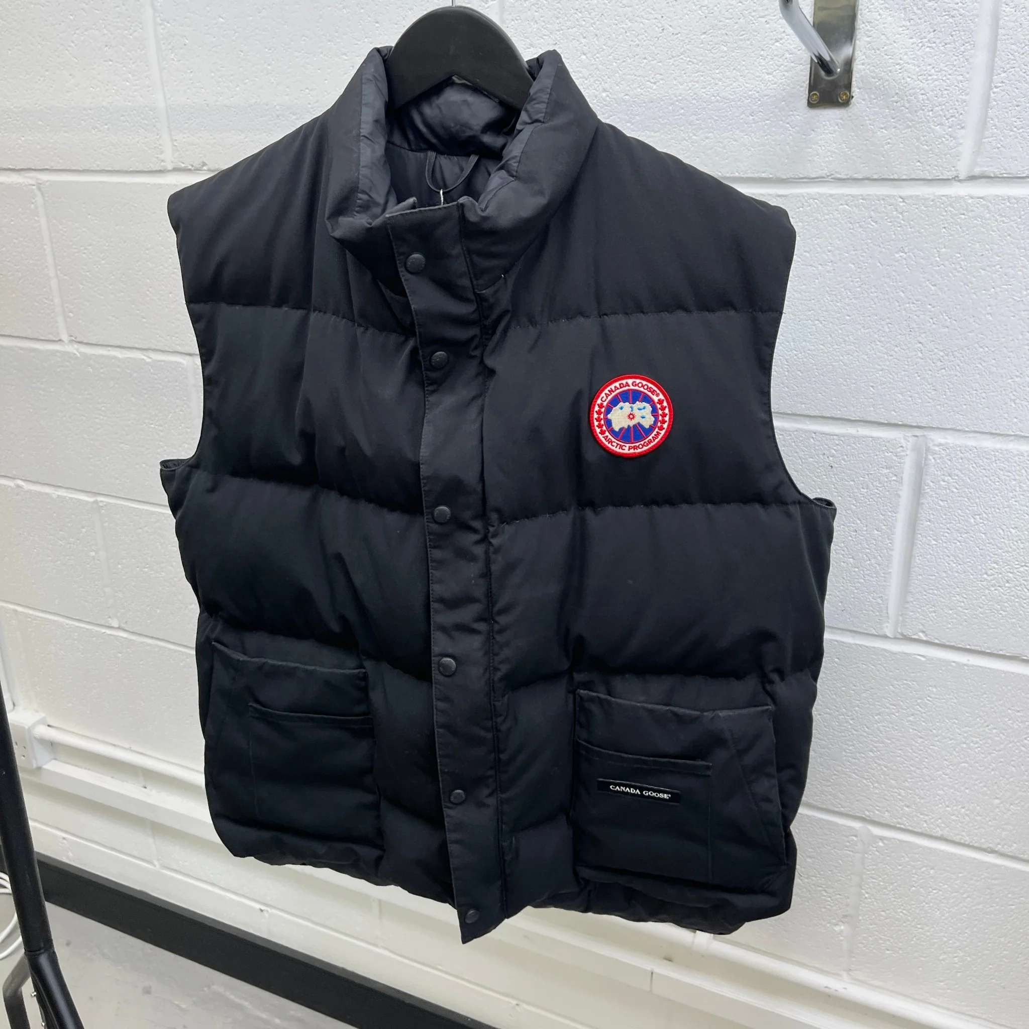 Men's Freestyle Crew Gilet Black Size XL - Image 7