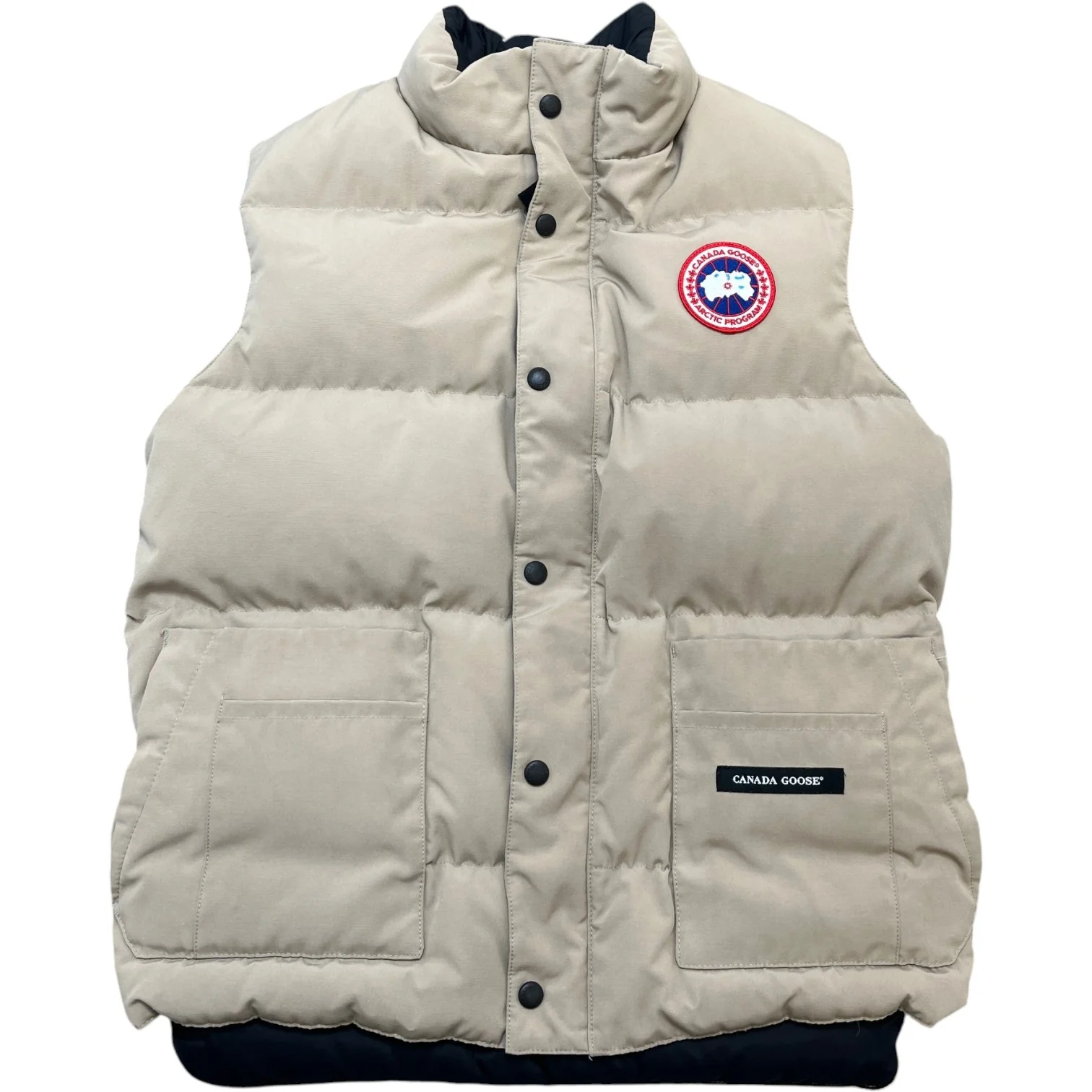 Men's Freestyle Gilet Beige Size XS