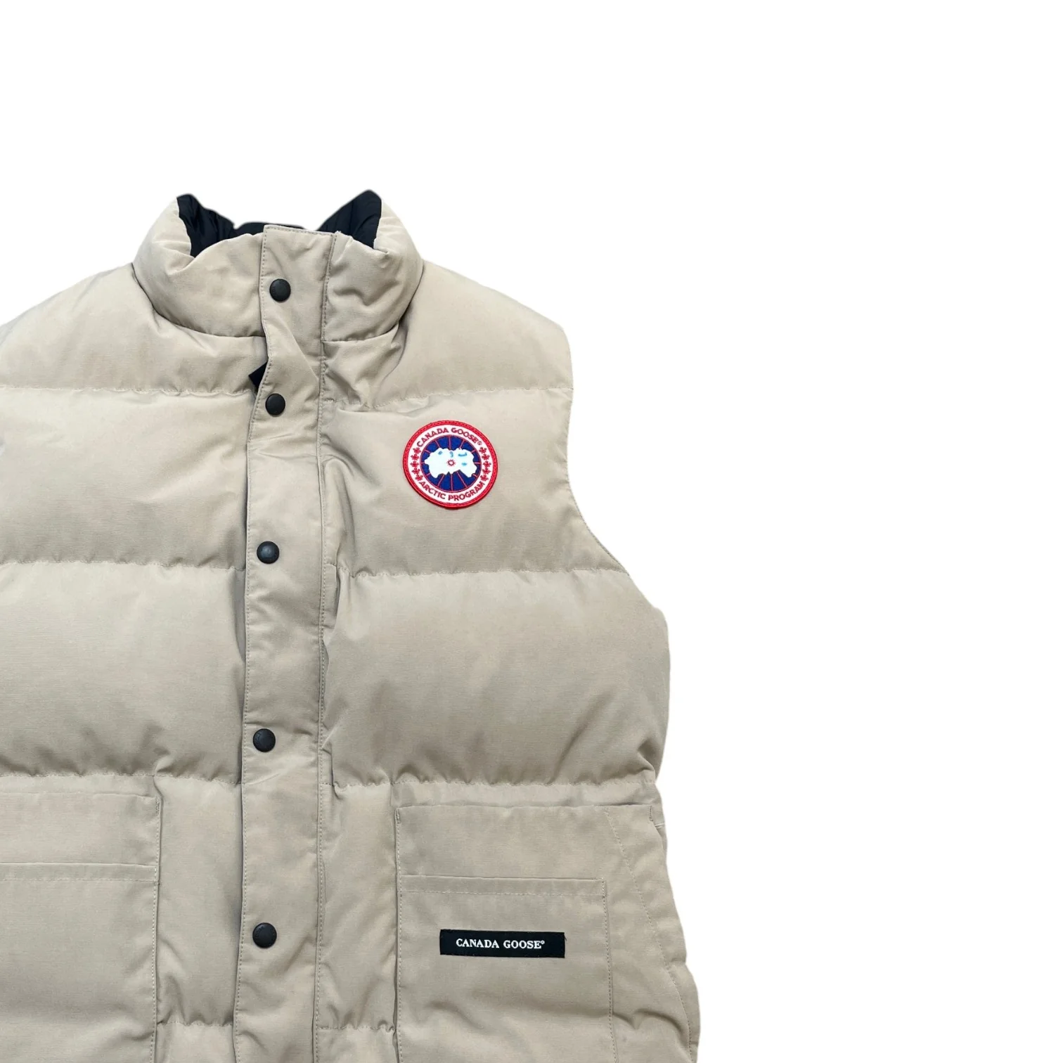 Men's Freestyle Gilet Beige Size XS - Image 3