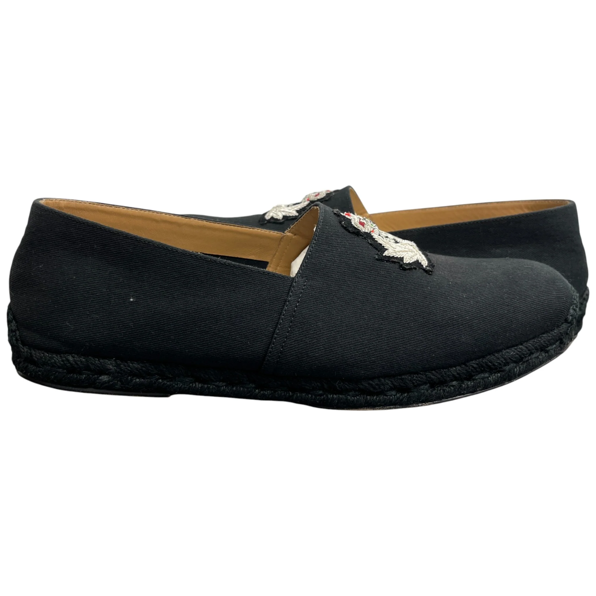 Men's Gala Embroidered Espadrilles Loafers Black Size EU 45 / UK 11 - Image 3