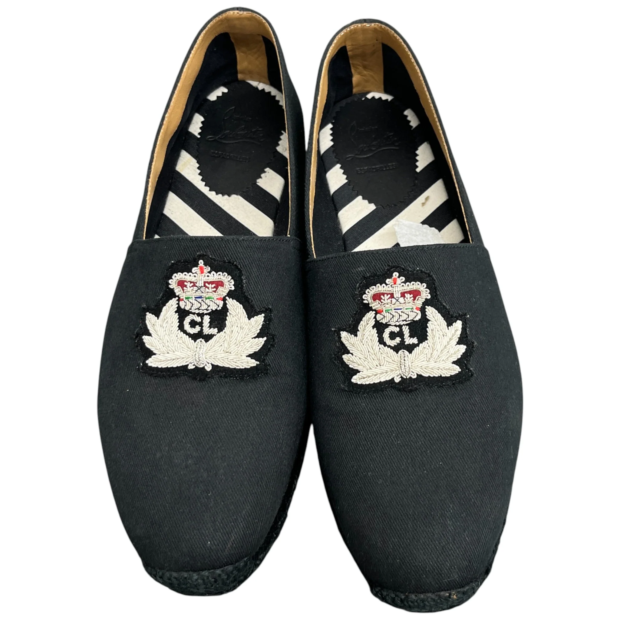 Men's Gala Embroidered Espadrilles Loafers Black Size EU 45 / UK 11 - Image 6