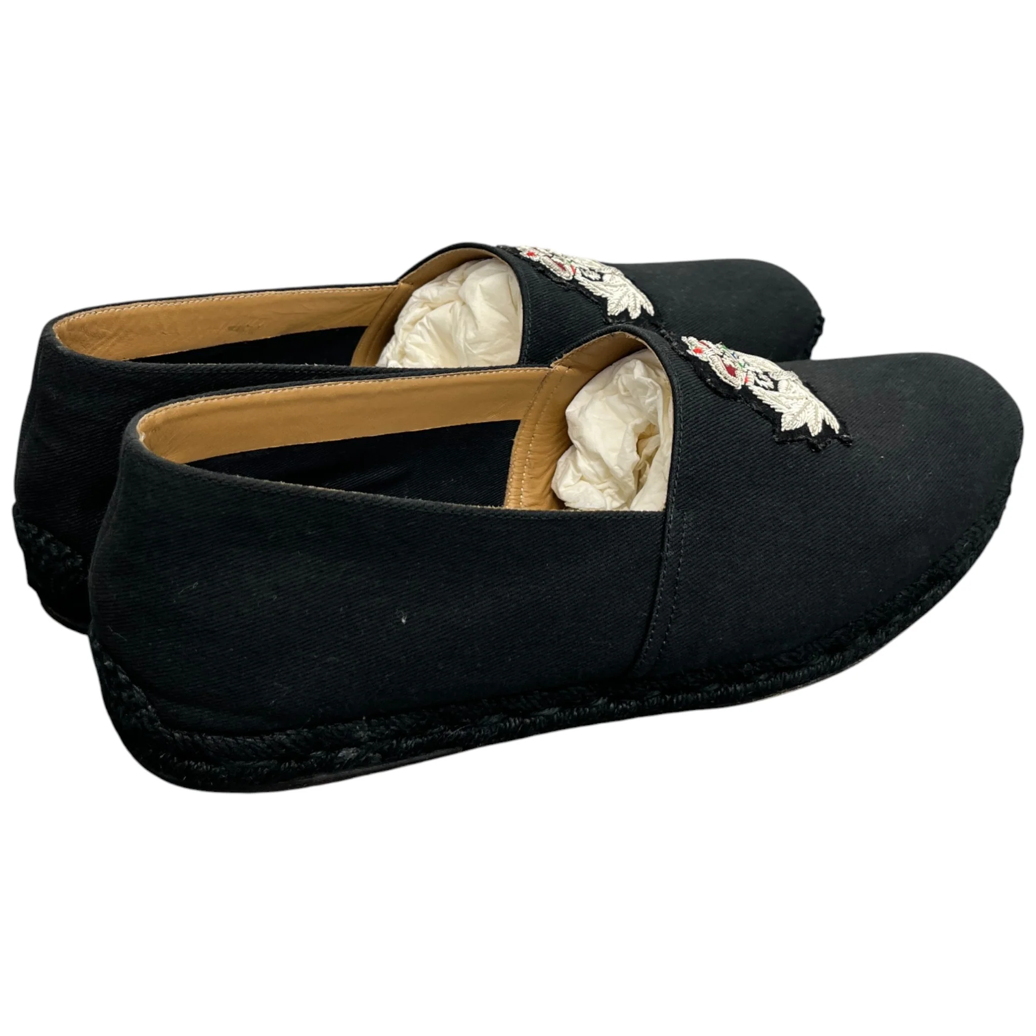 Men's Gala Embroidered Espadrilles Loafers Black Size EU 45 / UK 11 - Image 8