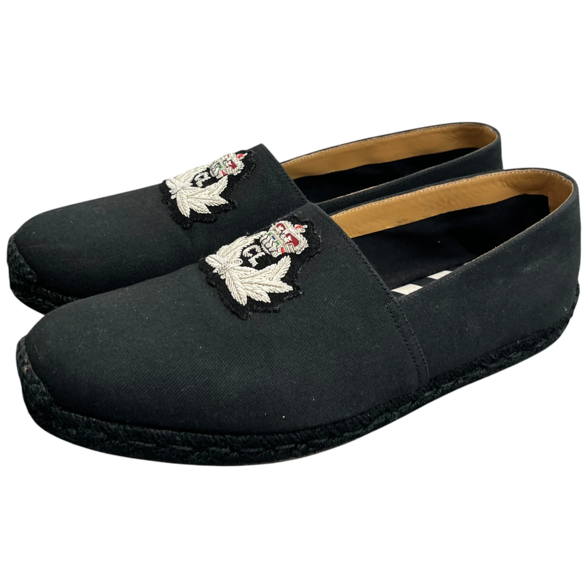 Men's Gala Embroidered Espadrilles Loafers Black Size EU 45 / UK 11 - Image 9