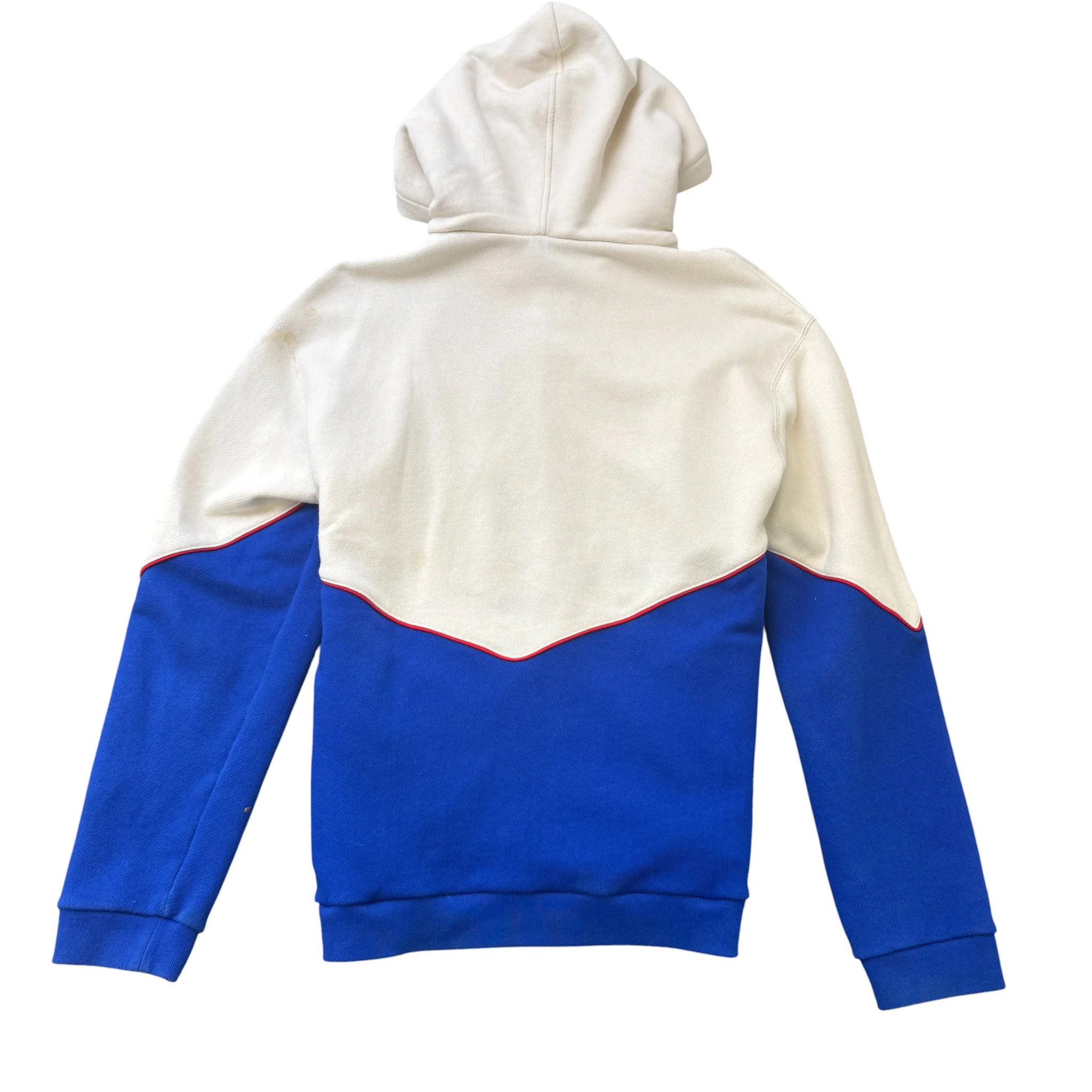 Men's Game Logo Felted Hoodie Blue Size M - Image 2