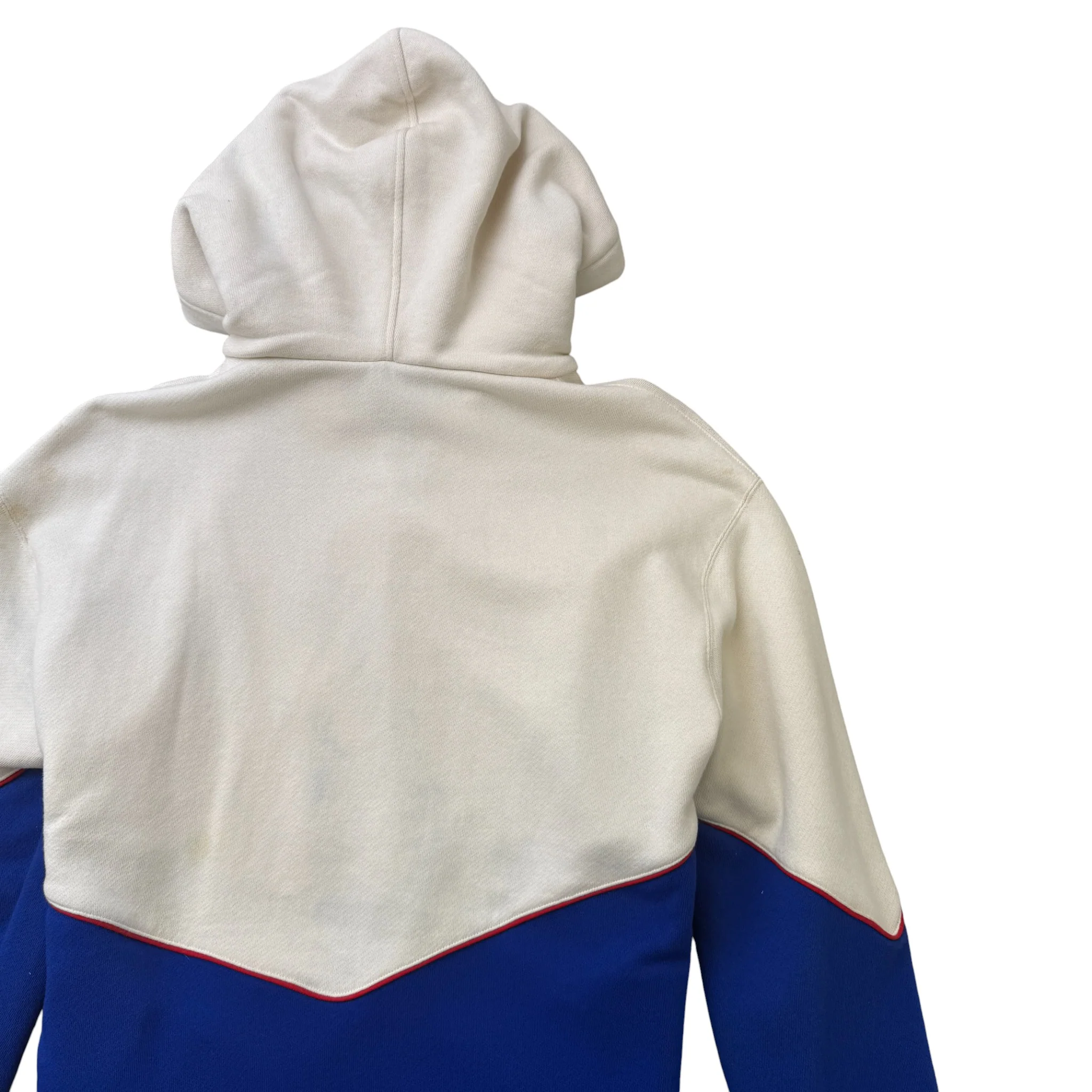Men's Game Logo Felted Hoodie Blue Size M - Image 3