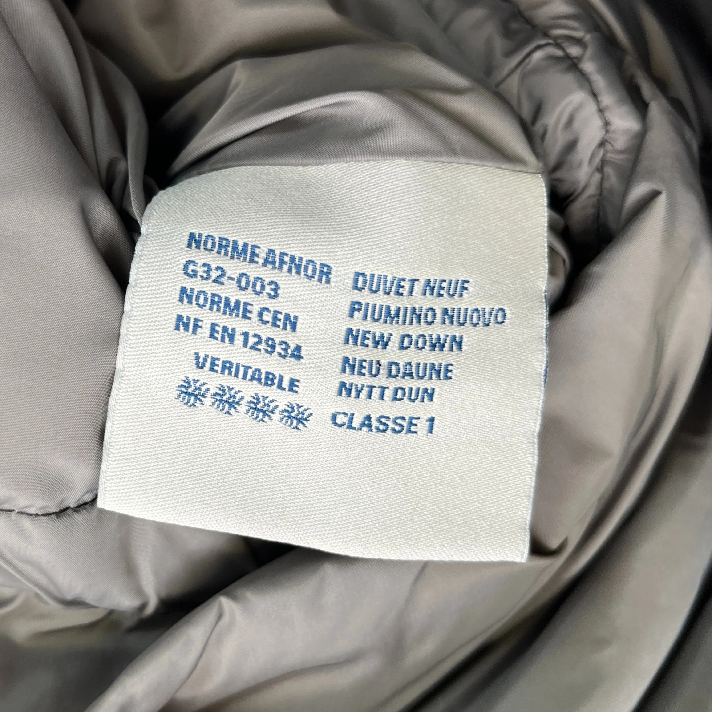 Men's Gary Down Jacket Grey Size 3 / L - Image 9