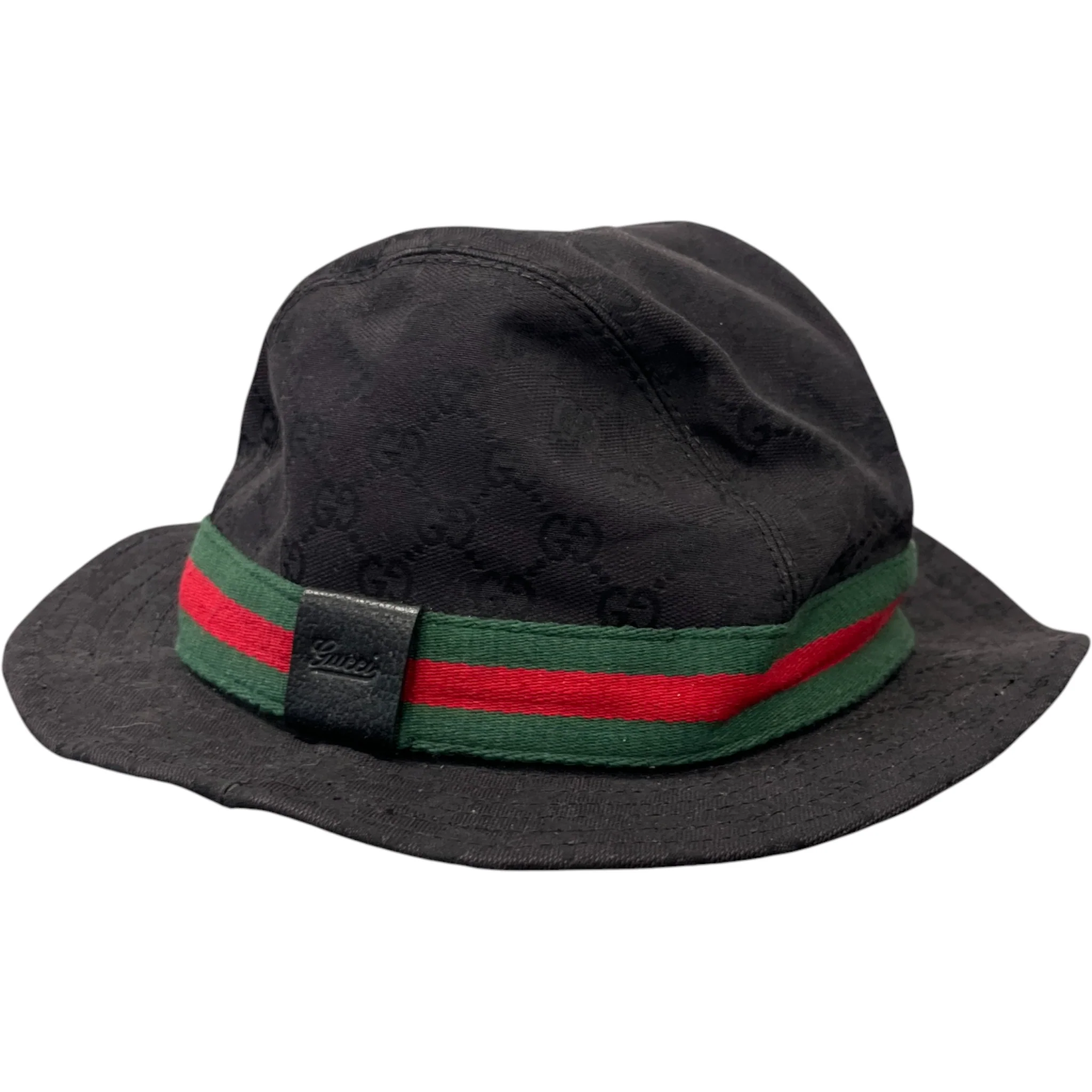 Men's Gg Canvas Hat Black - Image 6