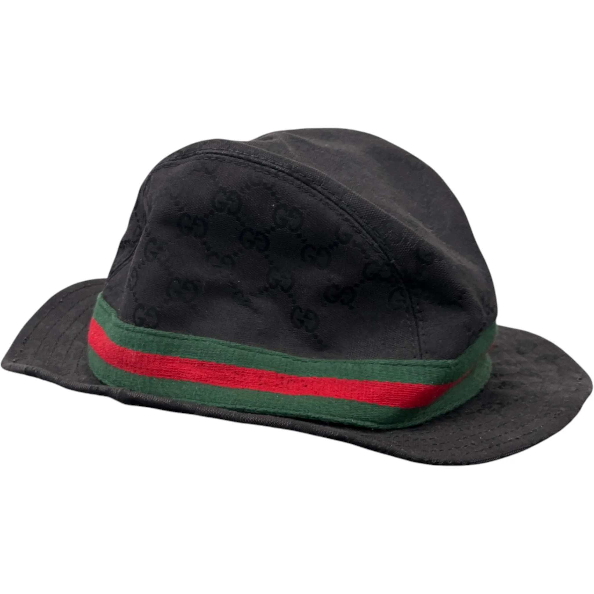 Men's Gg Canvas Hat Black - Image 8