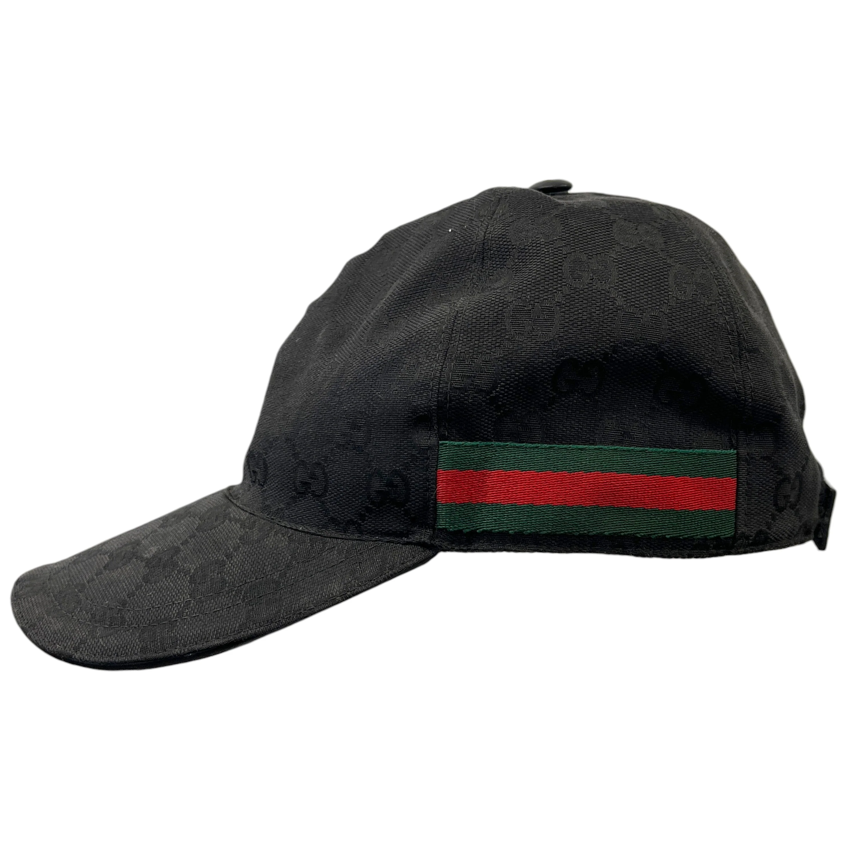 Men's Gg Canvas Hat Black Size S - Image 4