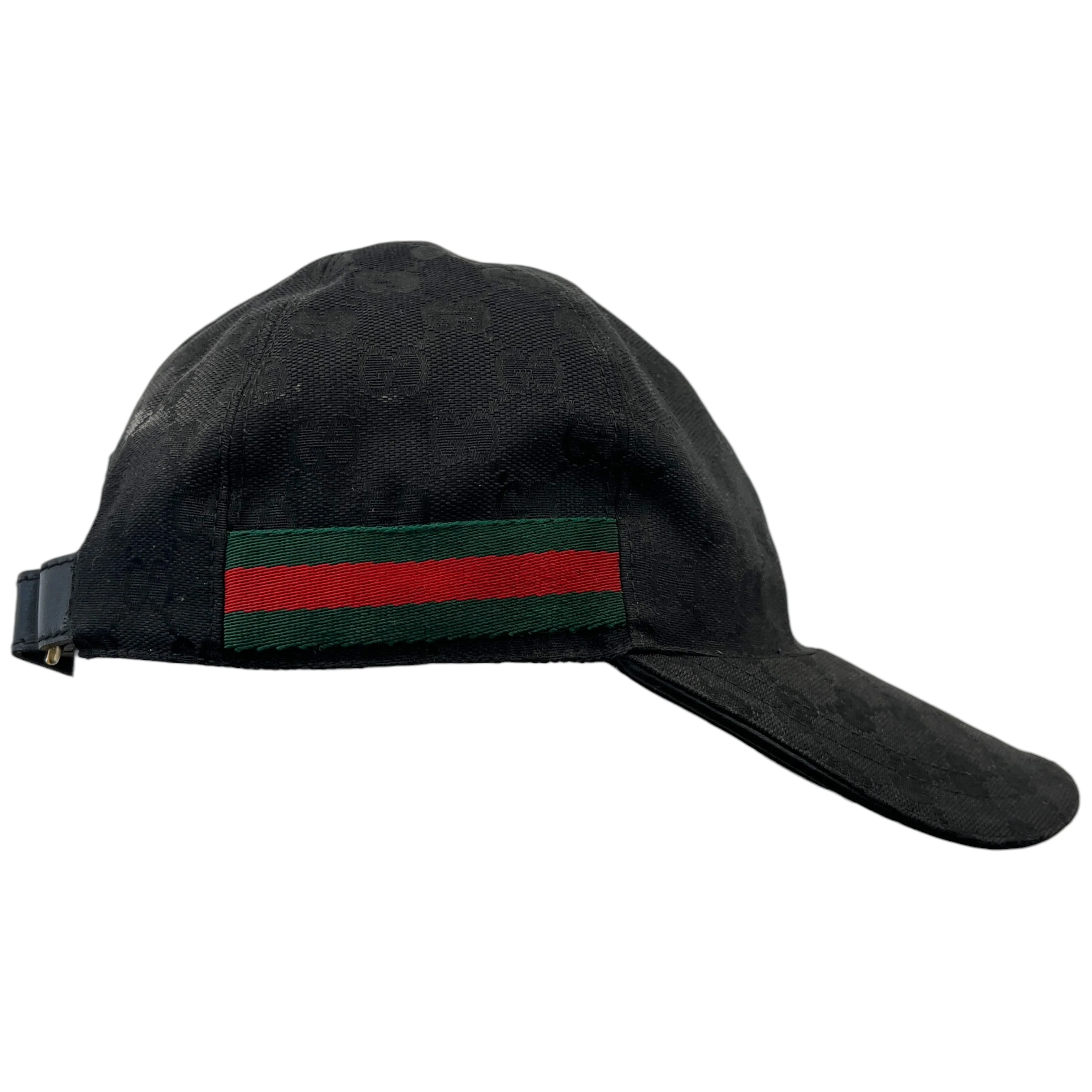 Men's Gg Canvas Hat Black Size S - Image 6