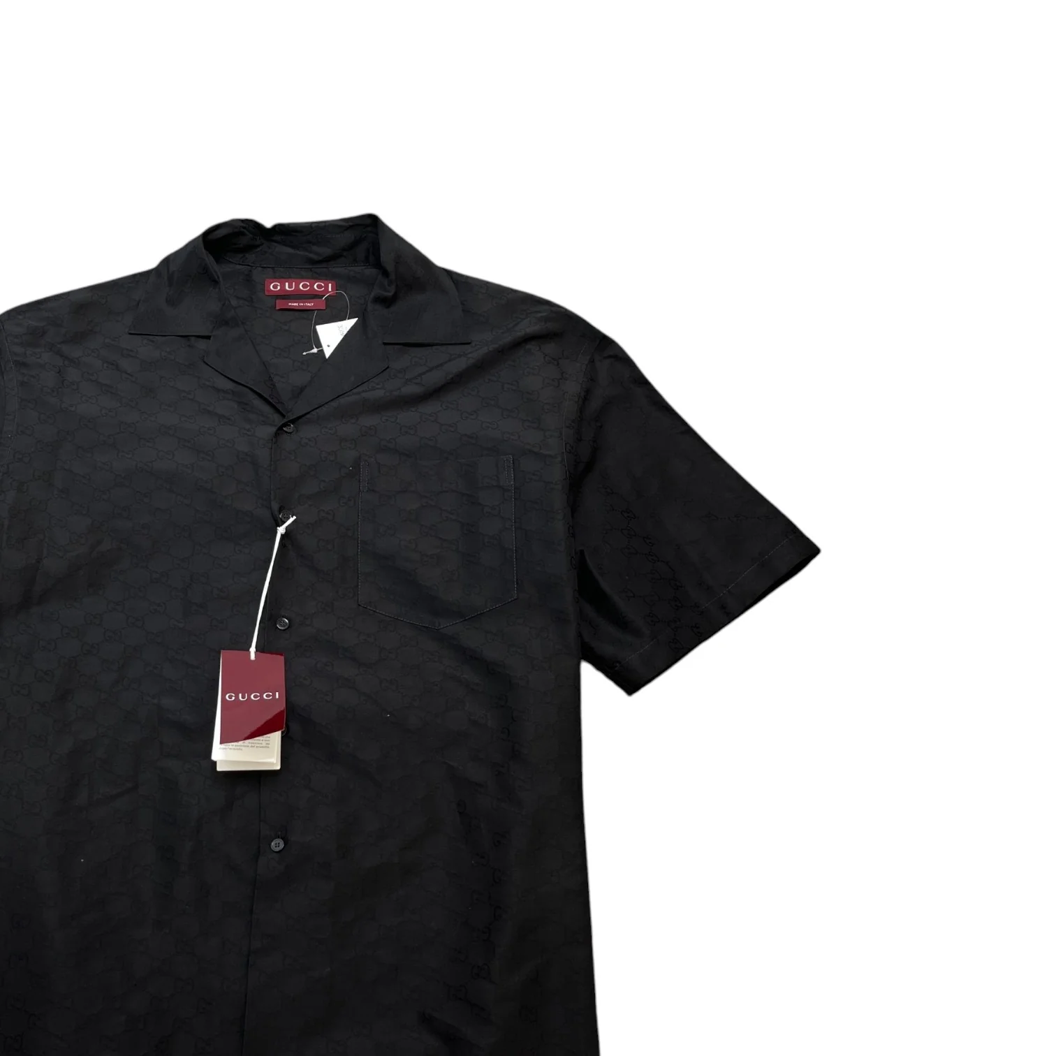 Men's Gg Faille Shirt Black Size IT 48 / UK M - Image 3