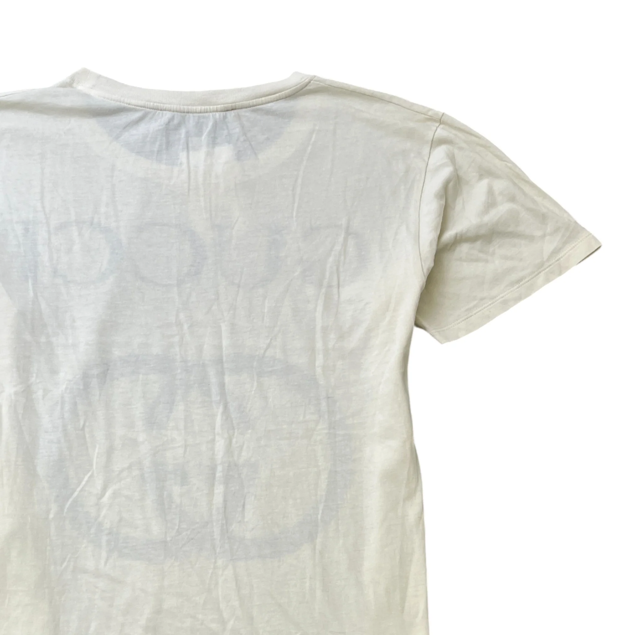 Men's Gg Logo Print T-Shirt Cream Size XS - Image 4