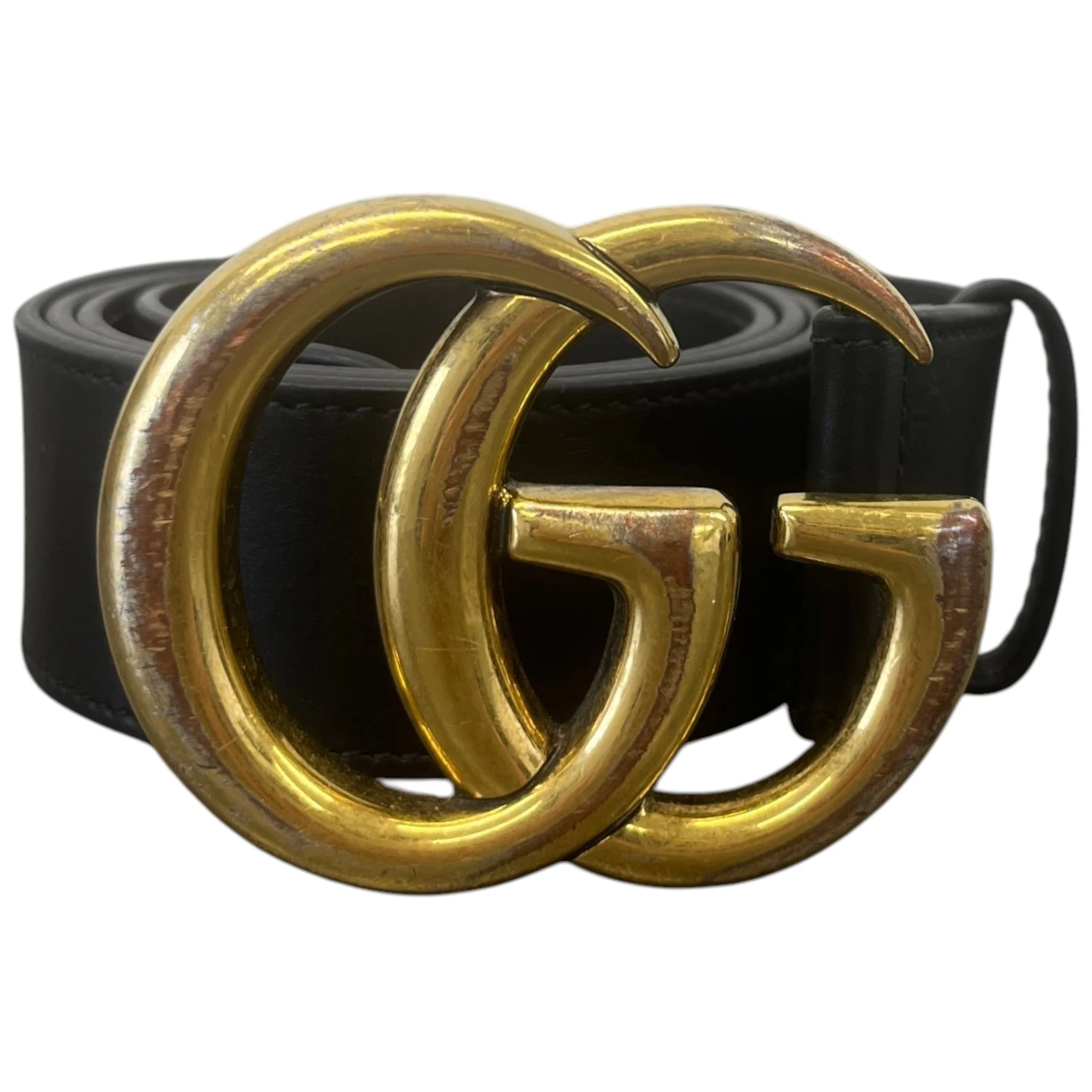 Men's Gg Marmont 90Cm Belt Black Size Waist 34"