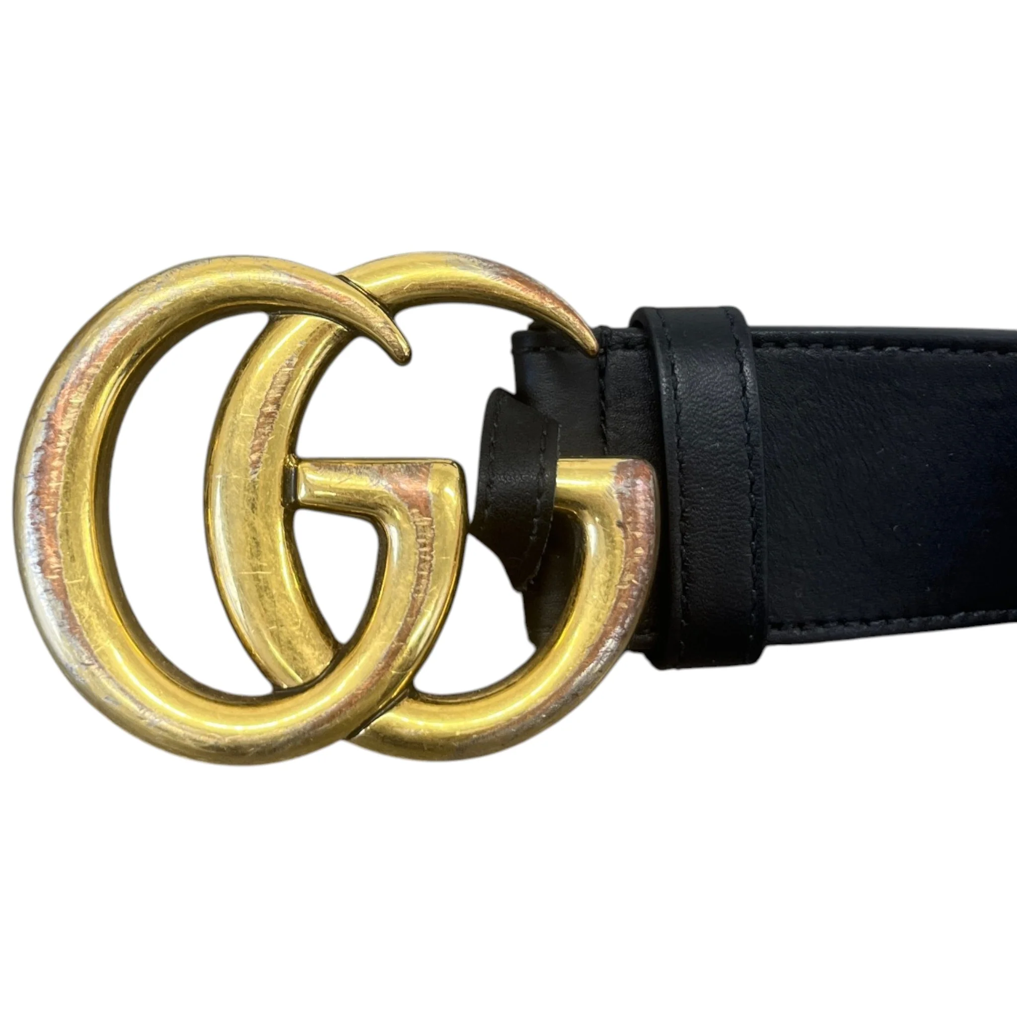 Men's Gg Marmont 90Cm Belt Black Size Waist 34" - Image 6