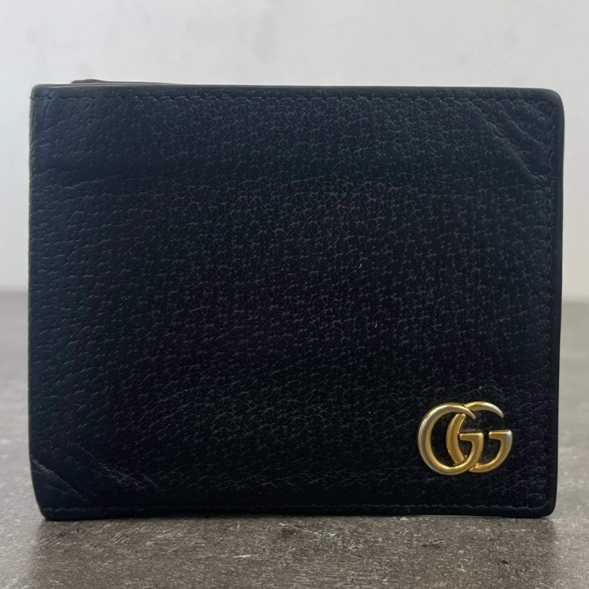 Men's Gg Marmont Bifold Wallet Black - Image 7