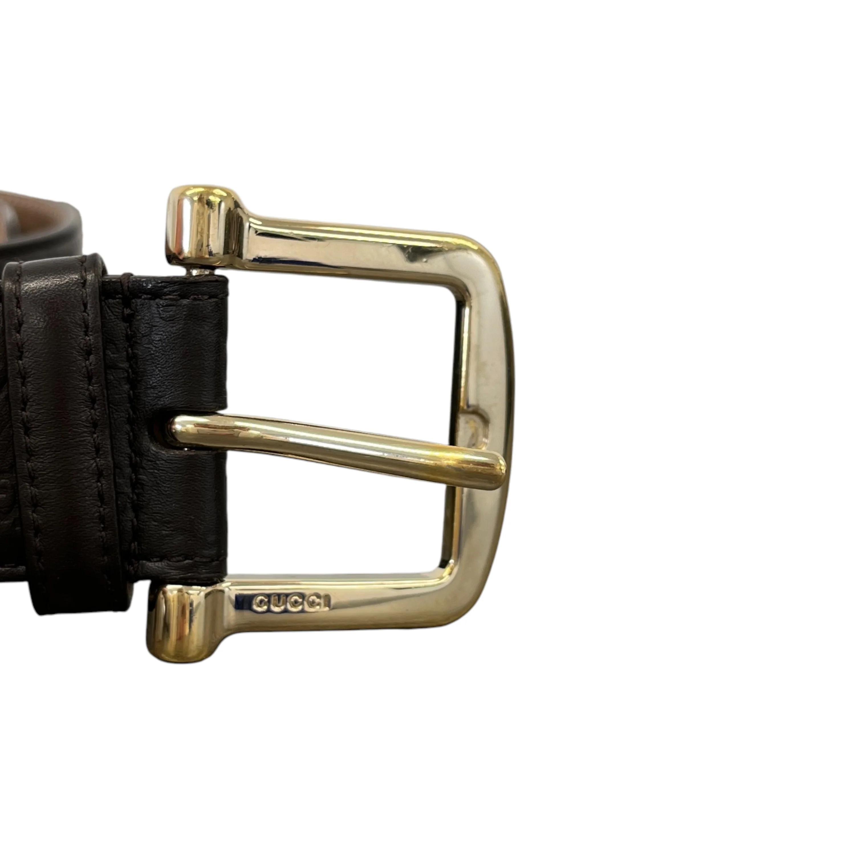 Men's Gg Monogram Belt Brown Size Waist 34" - Image 5
