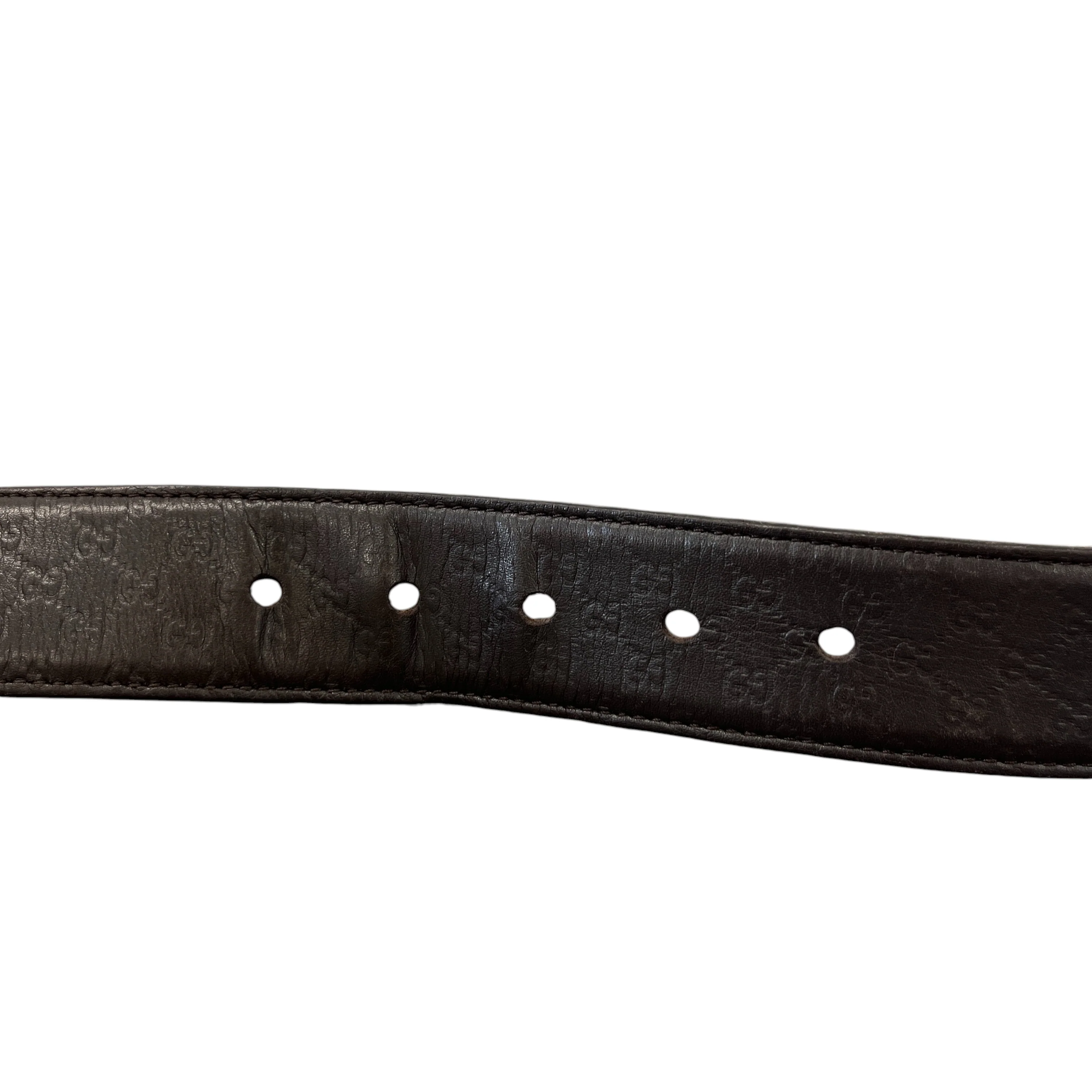 Men's Gg Monogram Belt Brown Size Waist 34" - Image 6