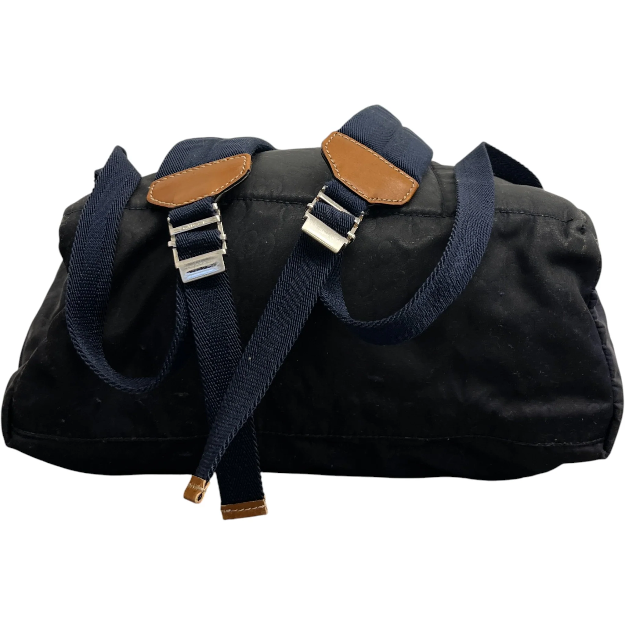 Men's Gg Nylon Backpack Navy - Image 10