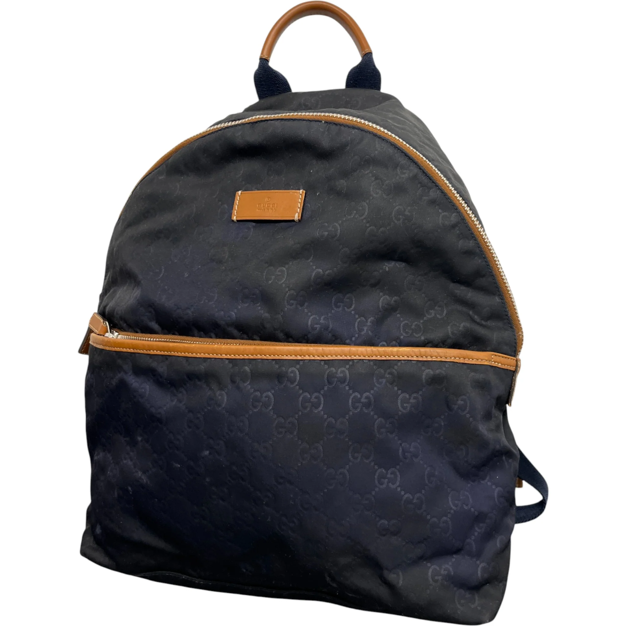 Men's Gg Nylon Backpack Navy - Image 5